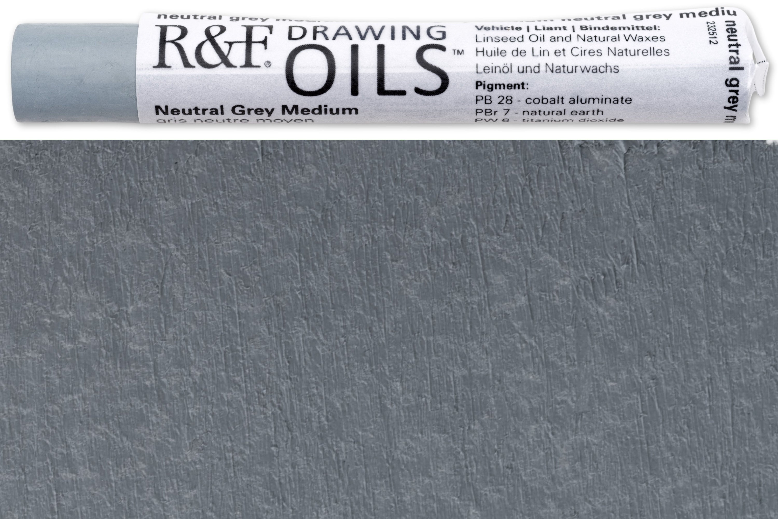 R&F Drawing Oils #3122, Neutral Gray Medium