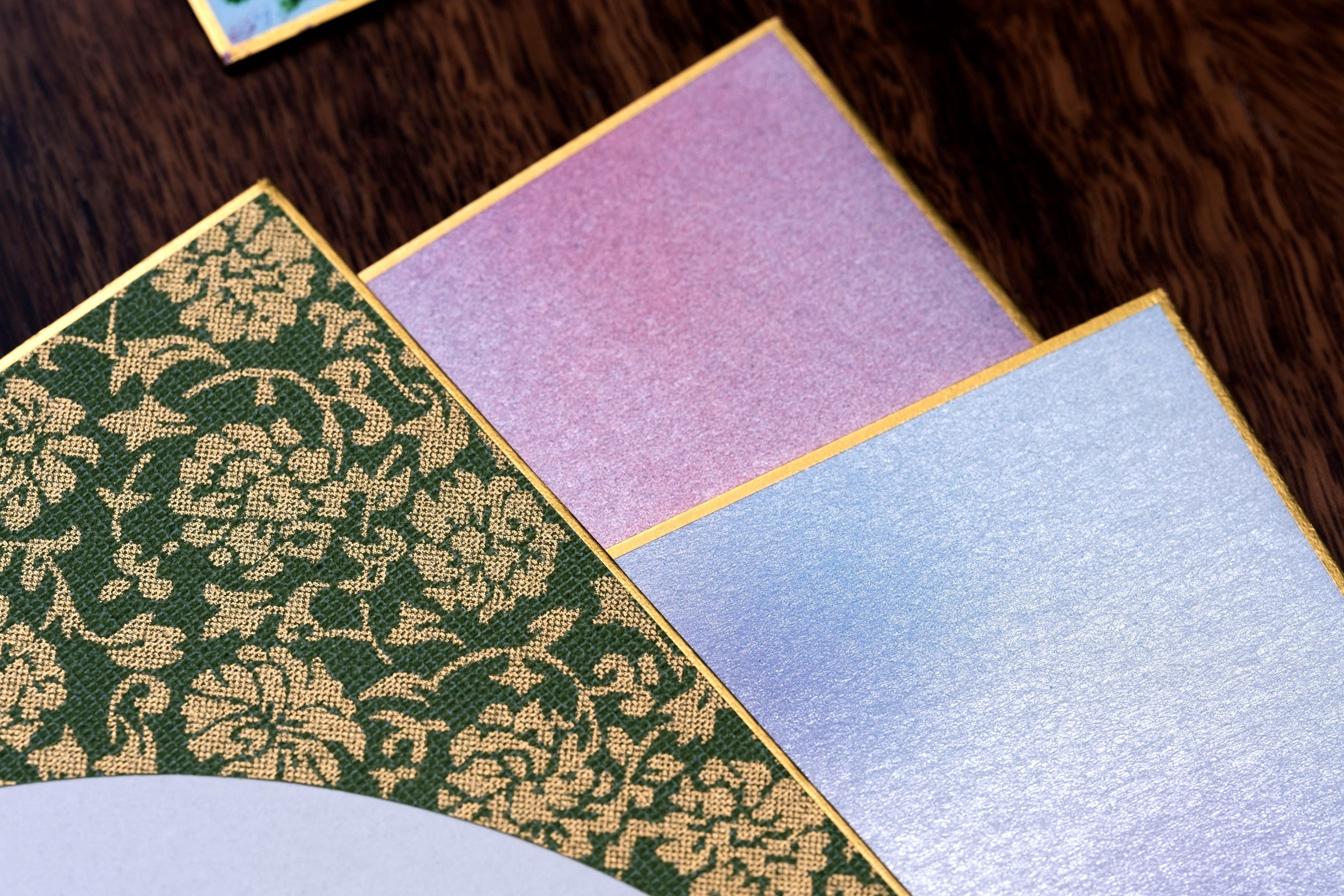 Patterned Vignette Shikishi Boards, Set of 2