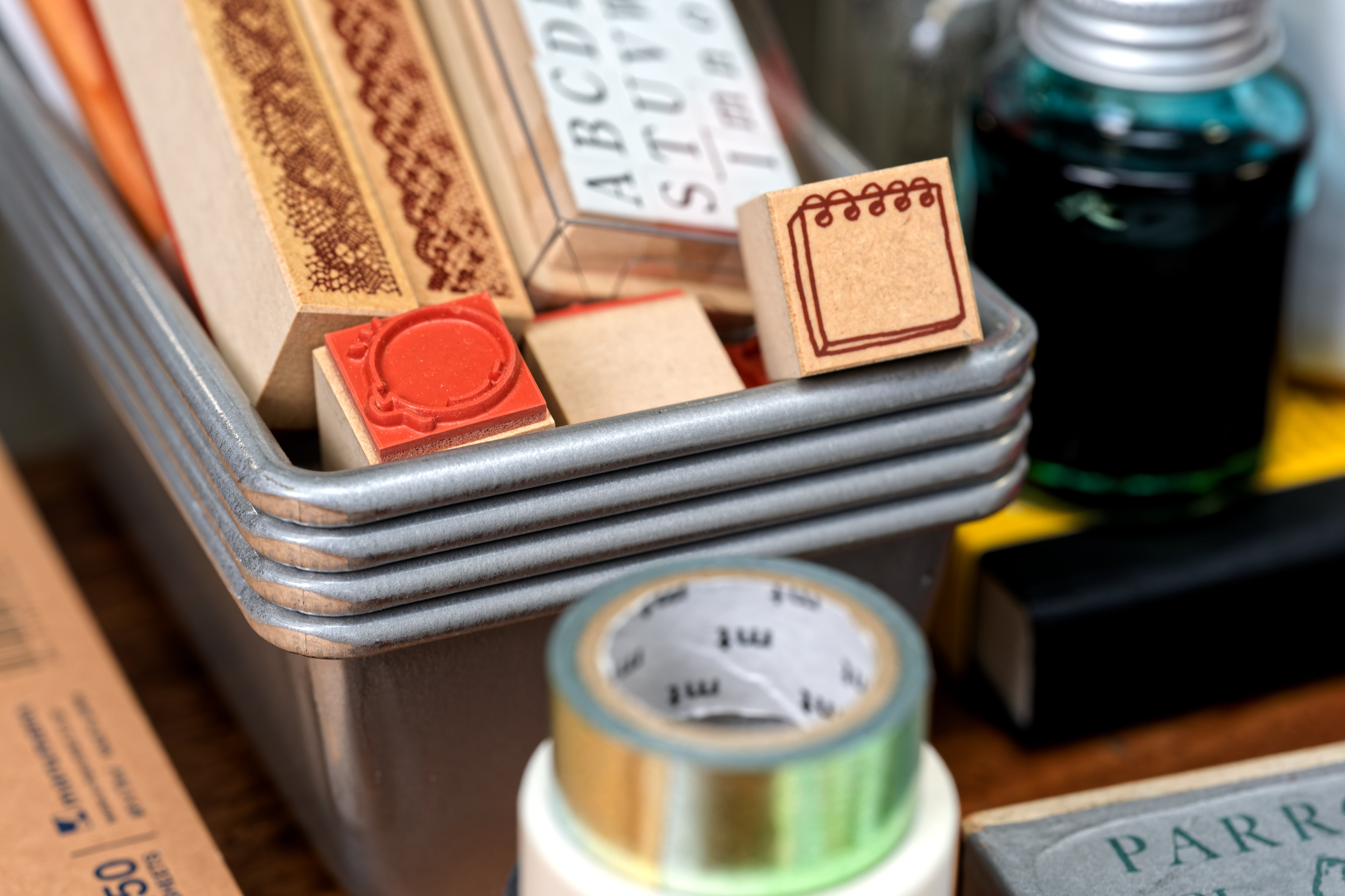 Notepad Rubber Stamp, ¾"