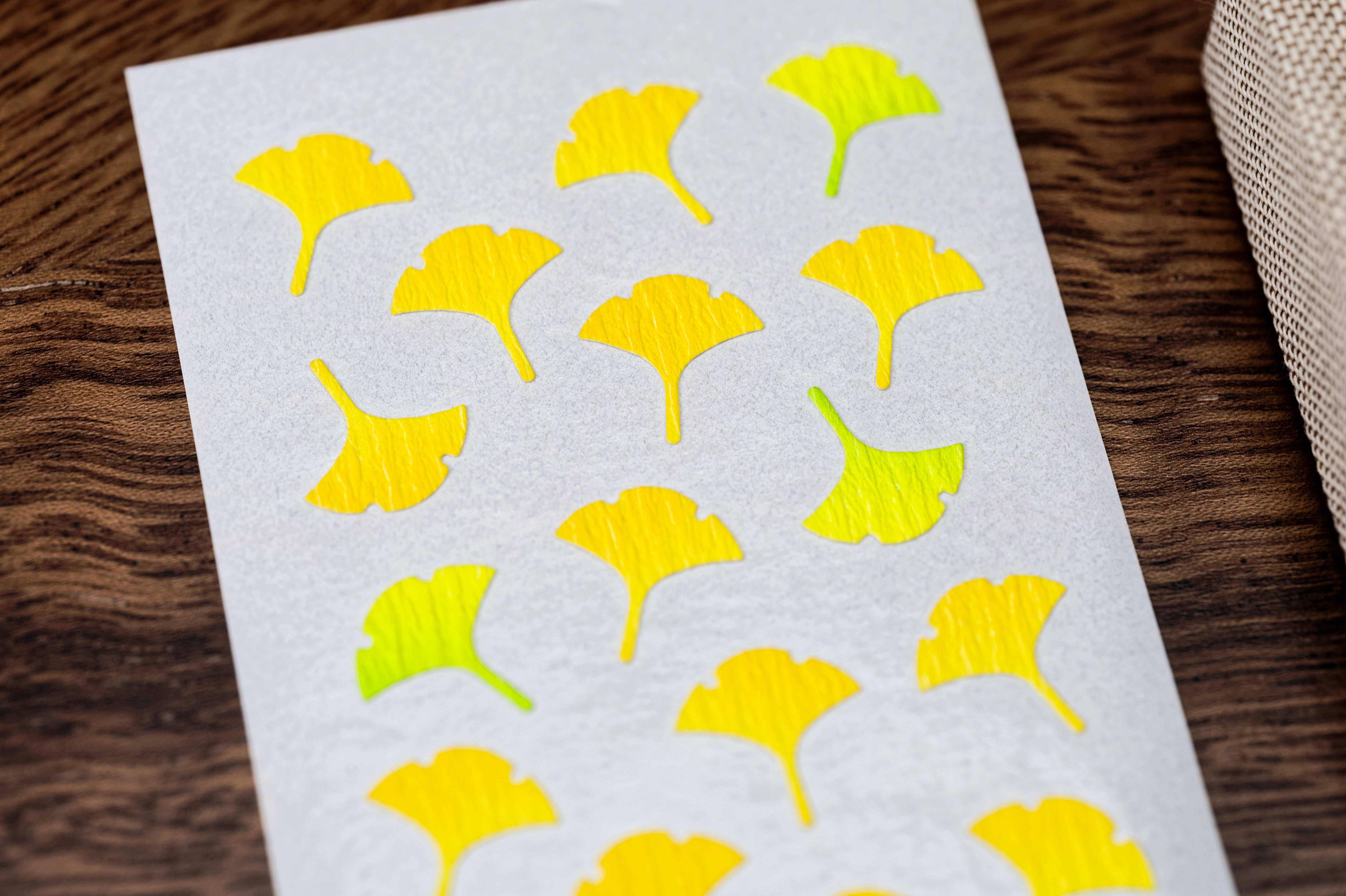Gingko Leaf Sticker Sheet
