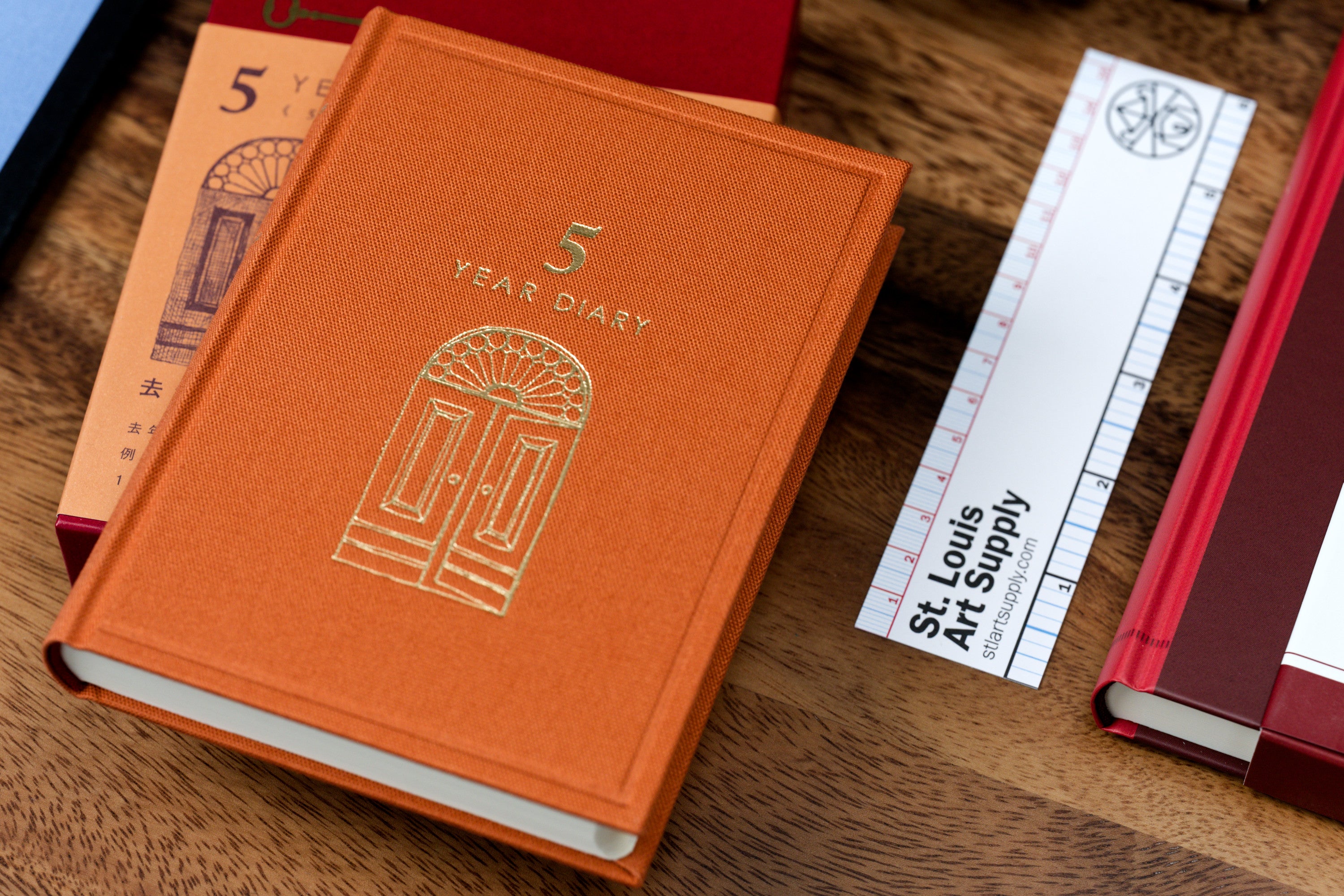 Five Year Diary, Compact, Burnt Orange