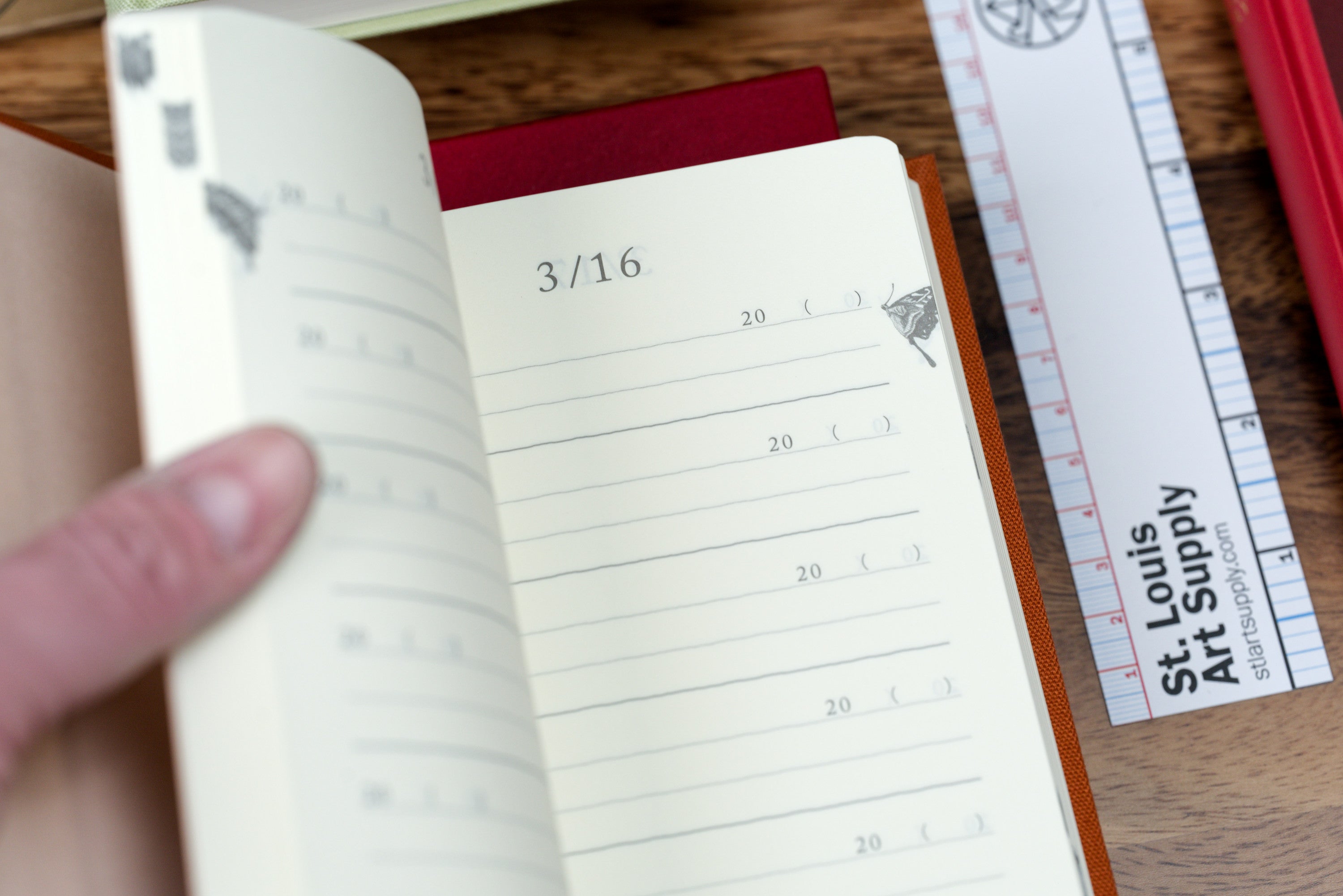 Five Year Diary, Compact, Burnt Orange