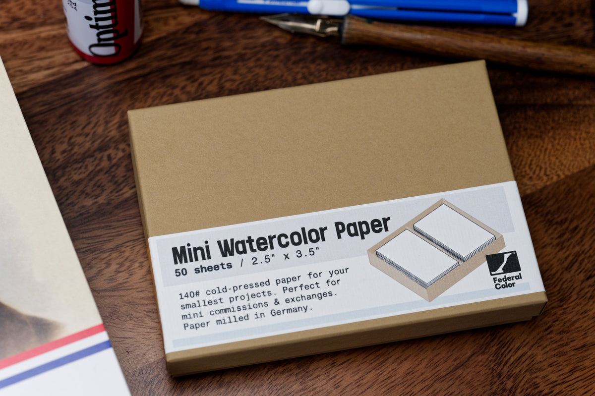 Mini Watercolor Paper, Box of 50 Sheets