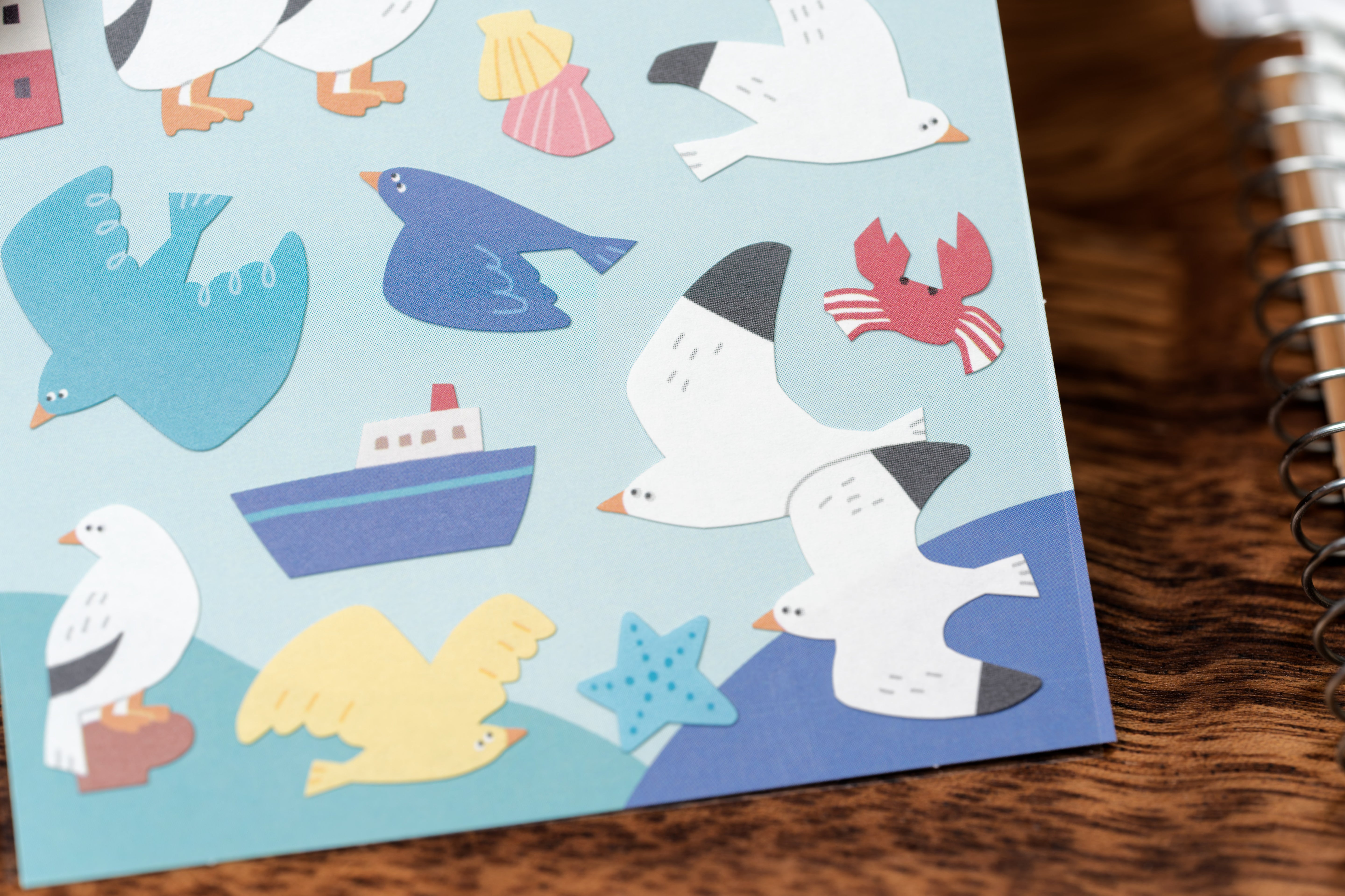 Peppy Animals Sticker Sheet — Sea Birds