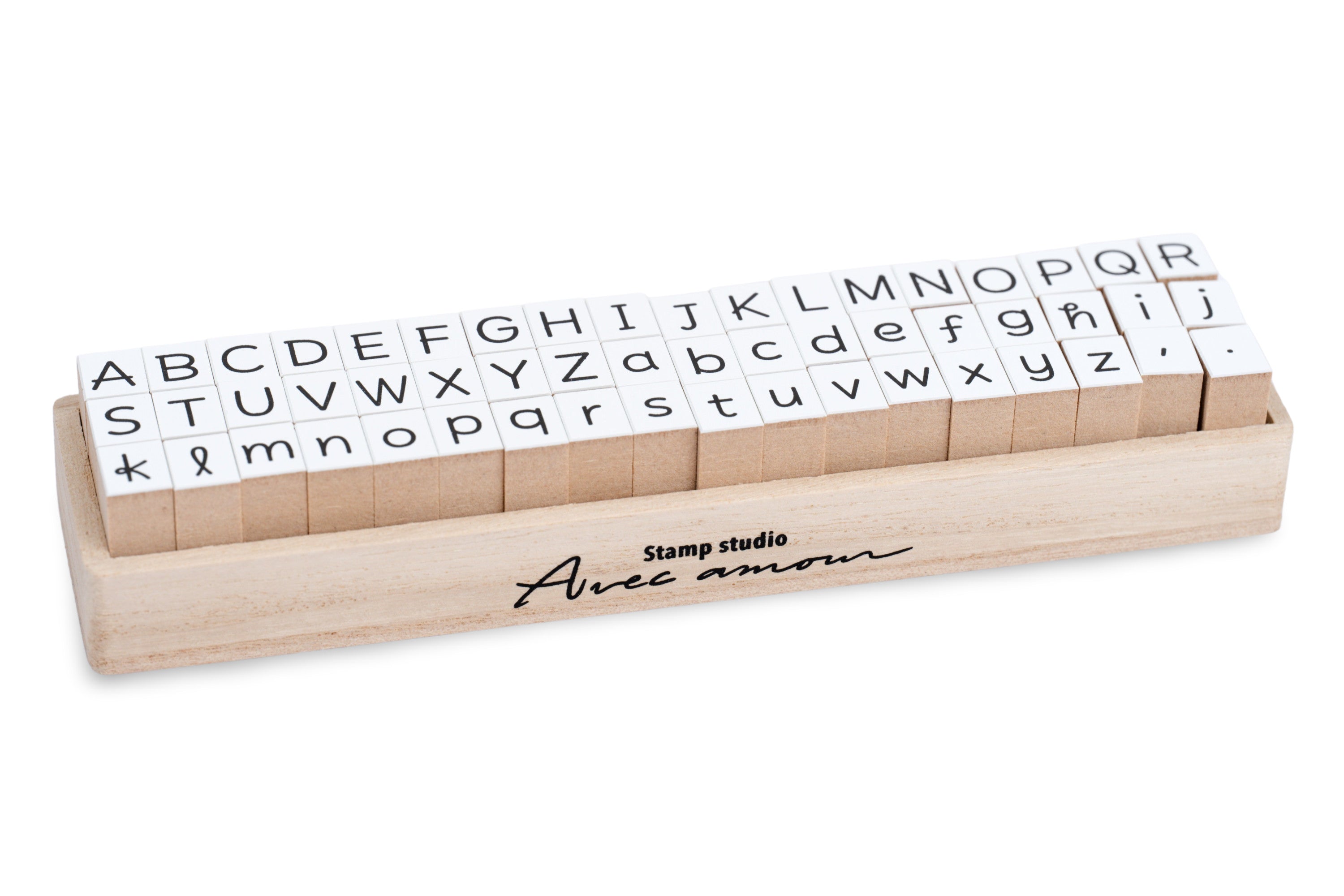 Alphabet Stamp Set, Rounded Sans Serif (54 Pieces)