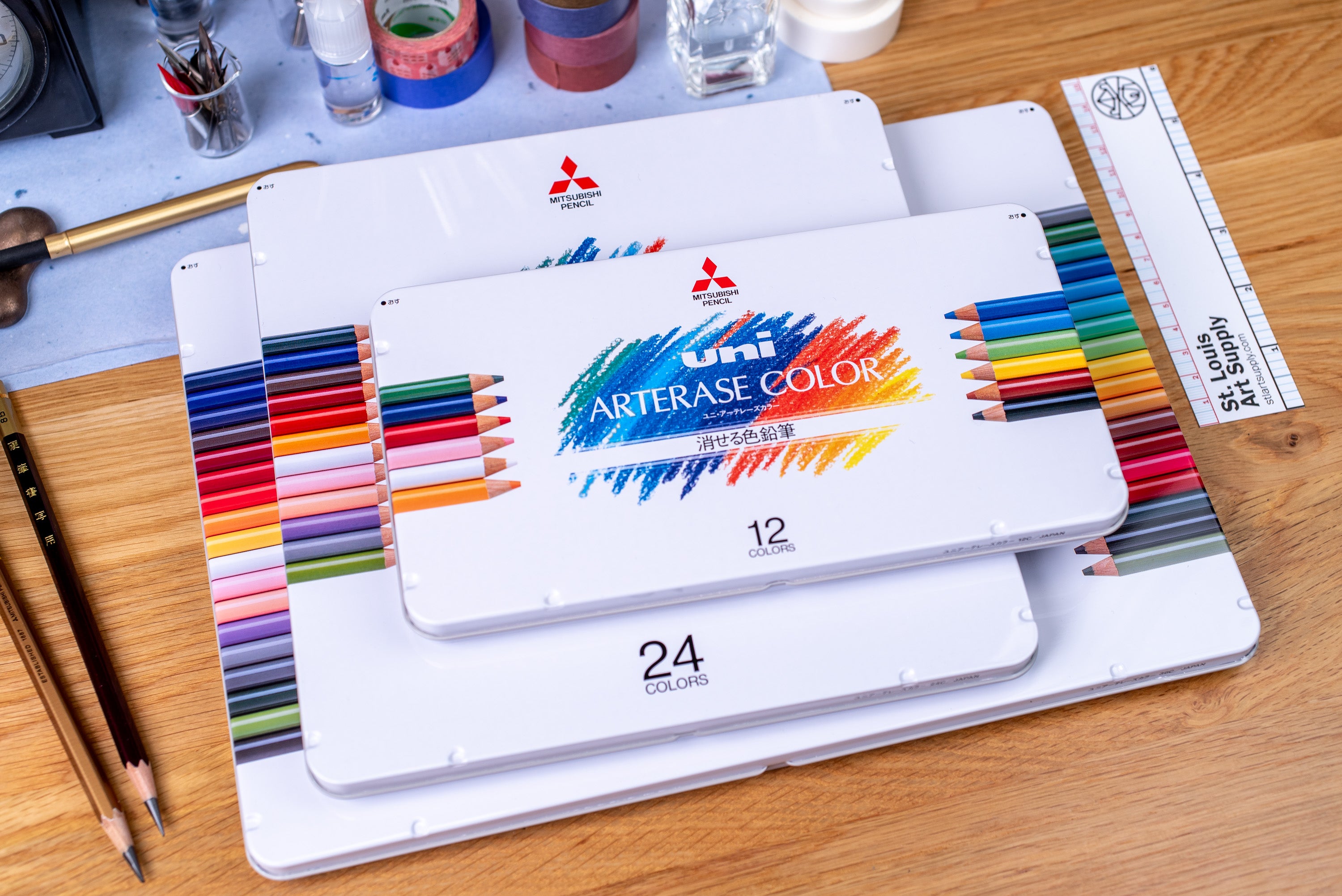 Uni Arterase Colored Pencils, Set of 36