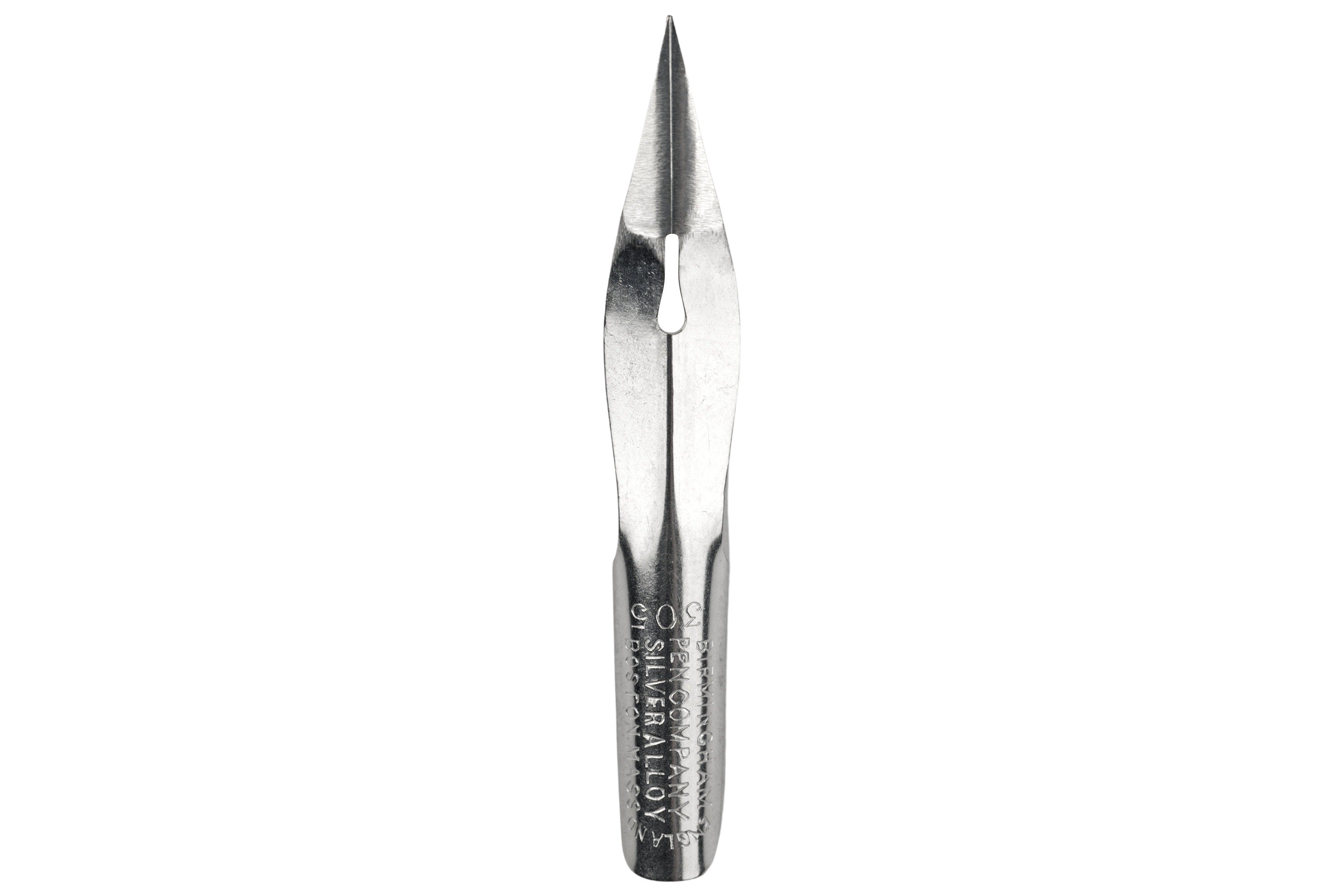 Birmingham #305 Silver-Alloy Jumbo Pen Nib (Vintage)