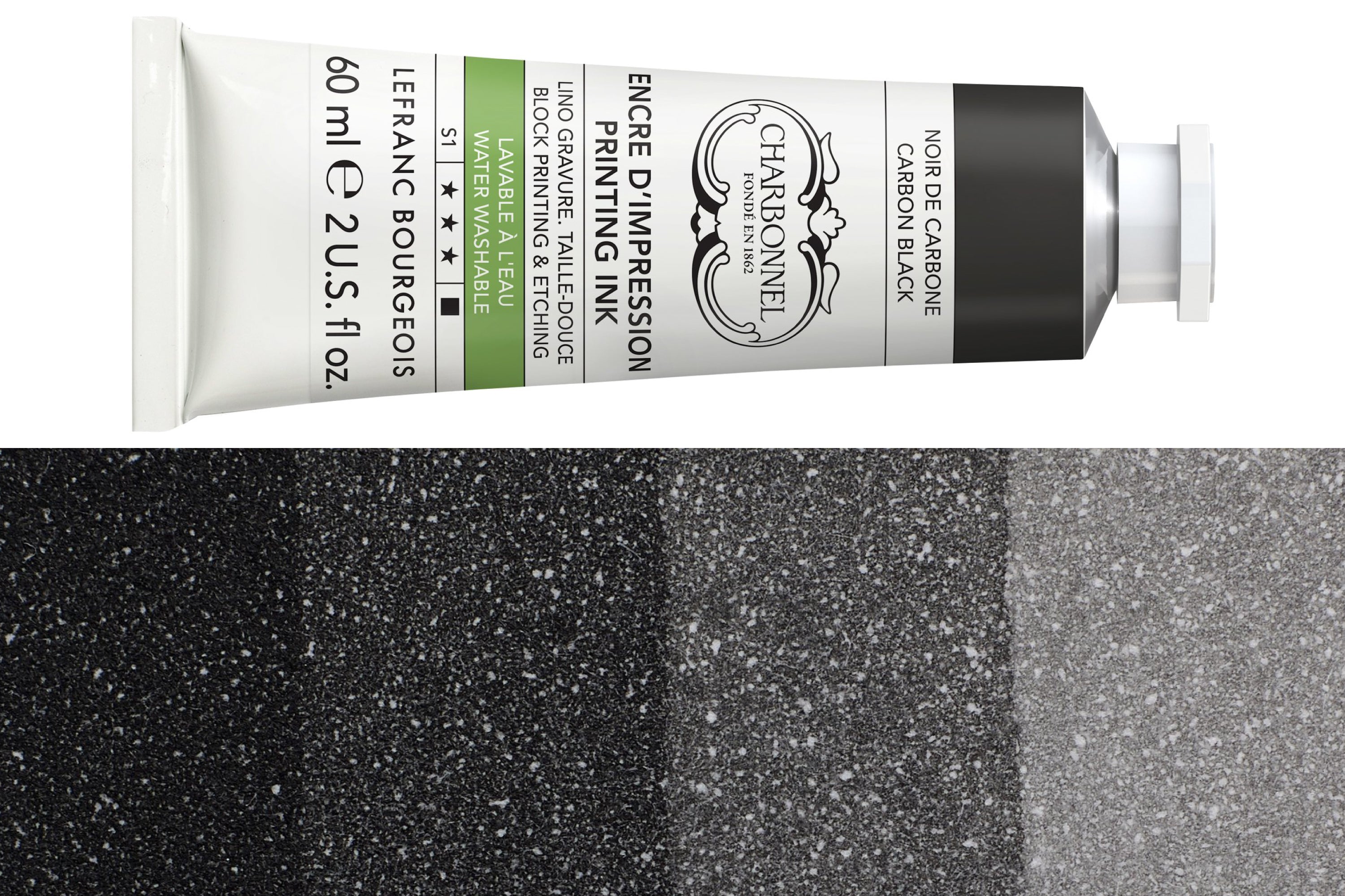 Water-Washable Oil-Based Printmaking Ink, Carbon Black