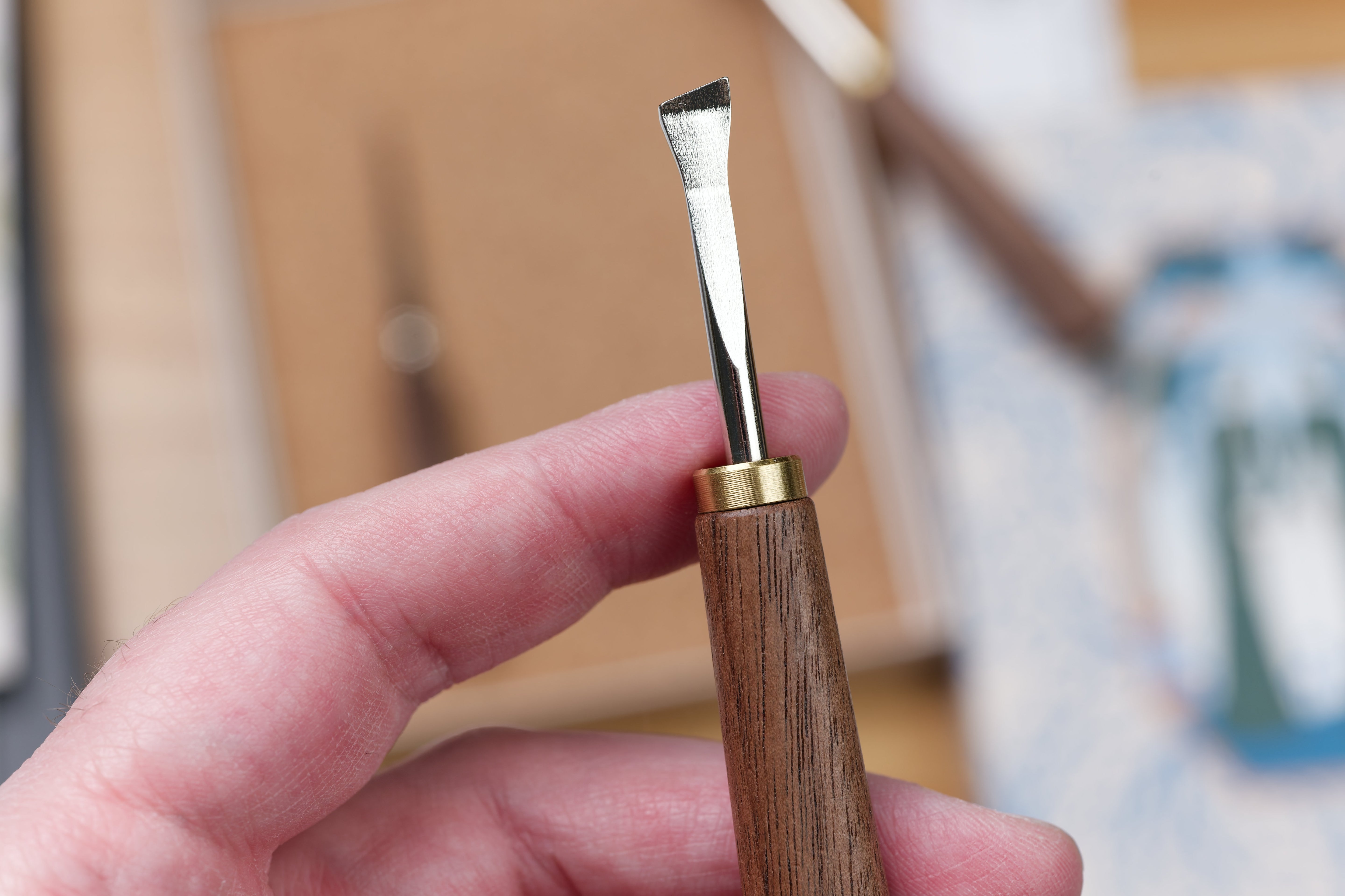 Premium Walnut Sewing Tools, Set of 4