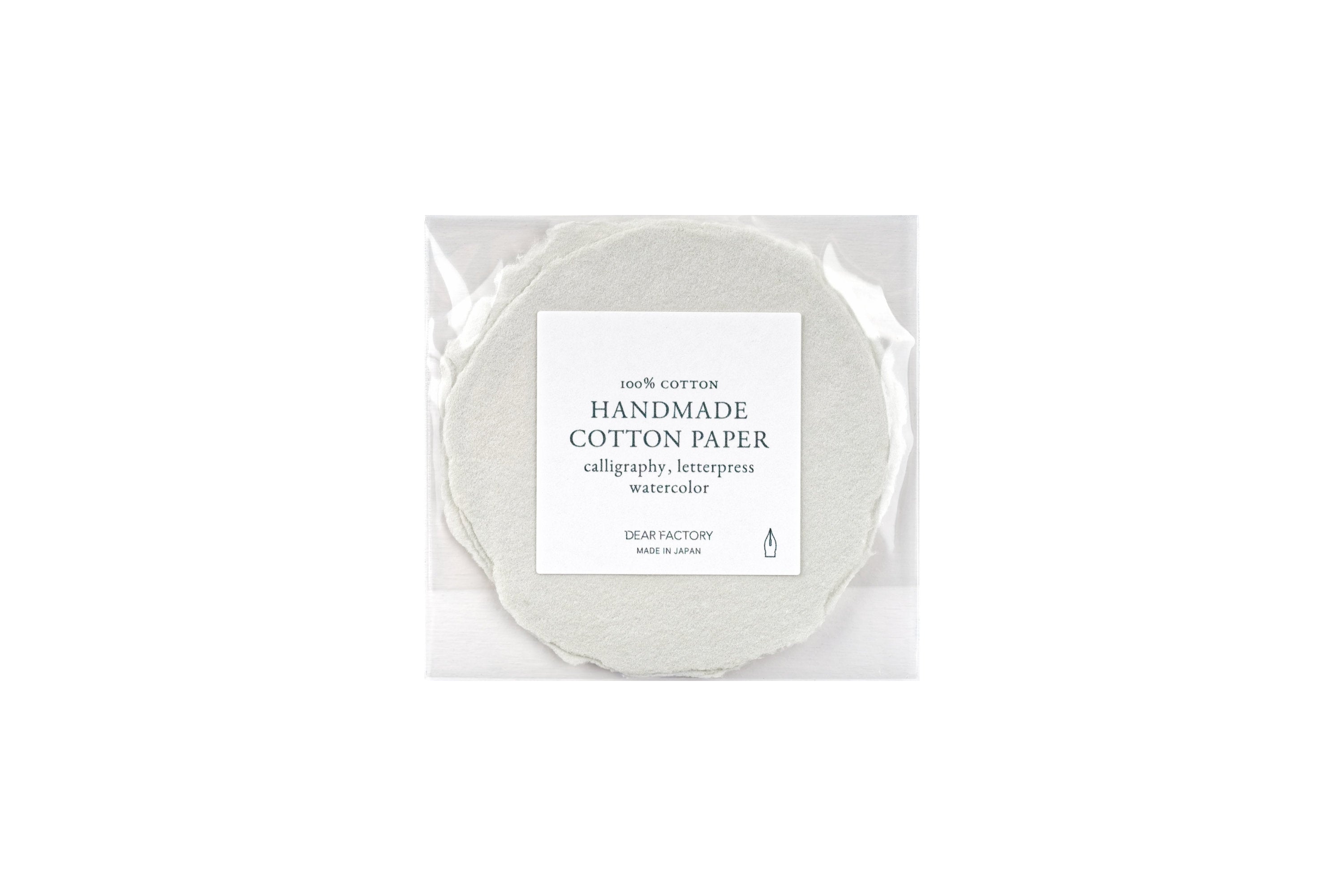 Handmade Cotton Watercolor Paper, 2.5" Circles, Set of 3