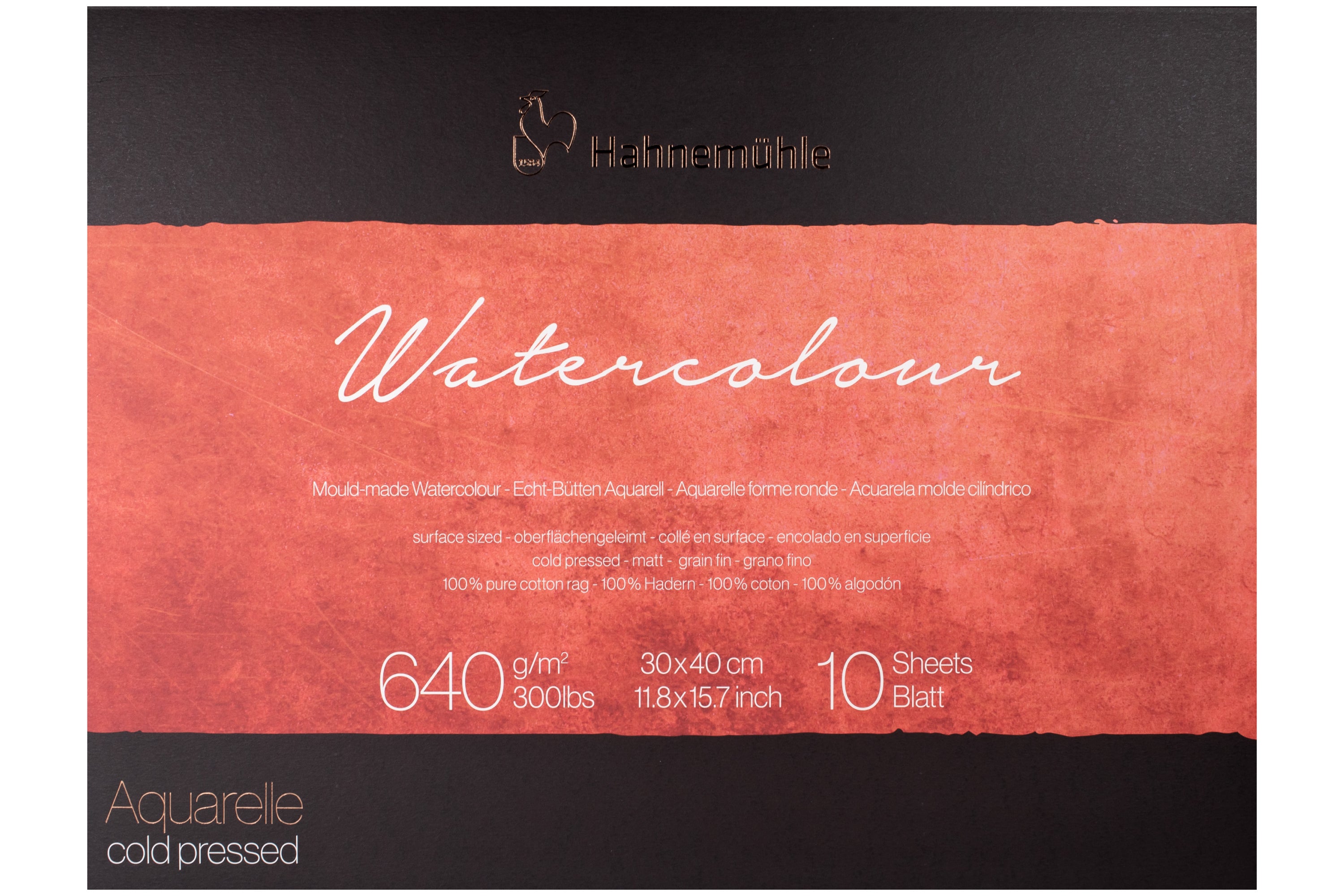 Hahnemühle Collection Watercolor Block, Heavyweight Cold Press, 9.4" x 12.6"