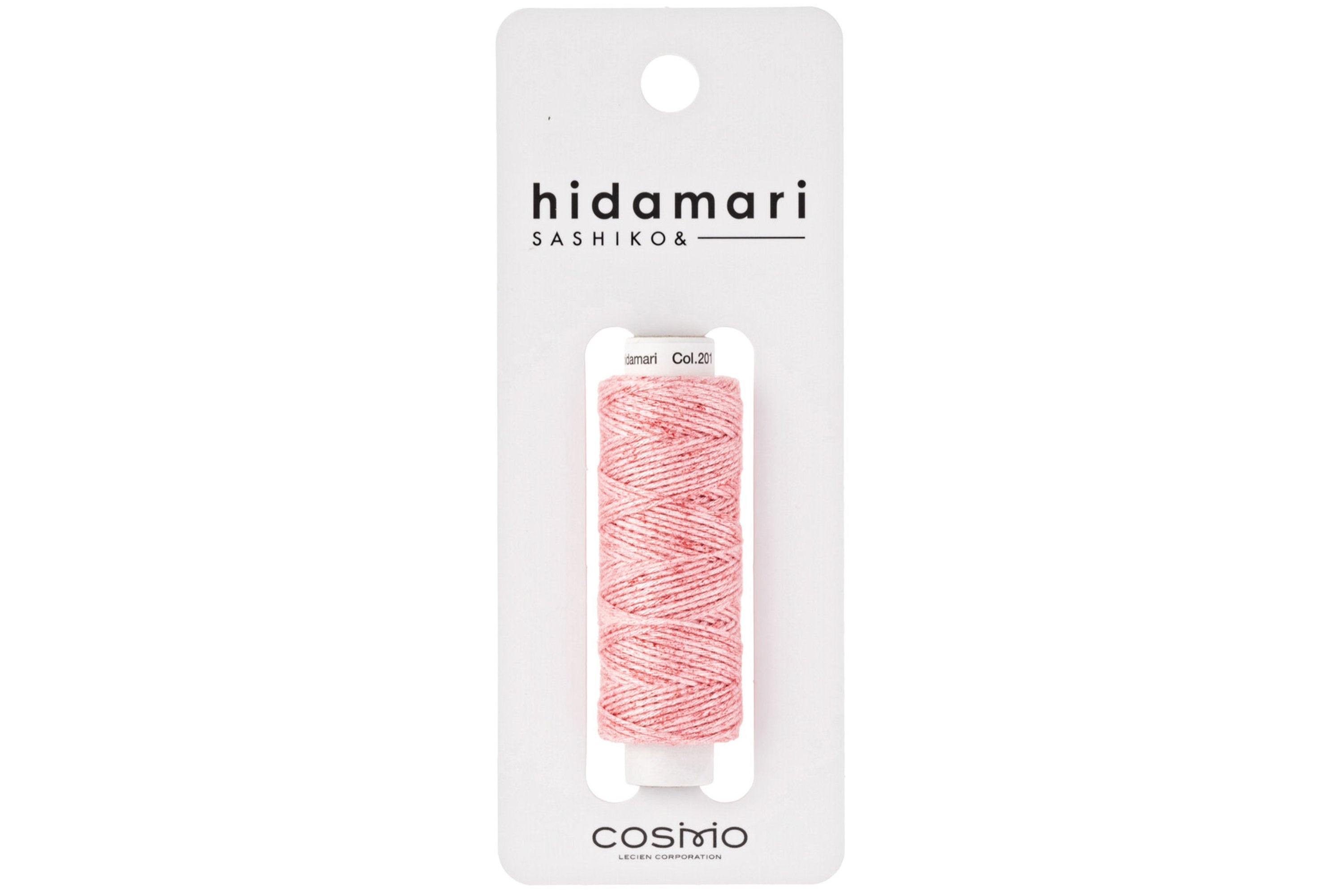 Hidamari Sashiko Thread, #201 Strawberry Milk
