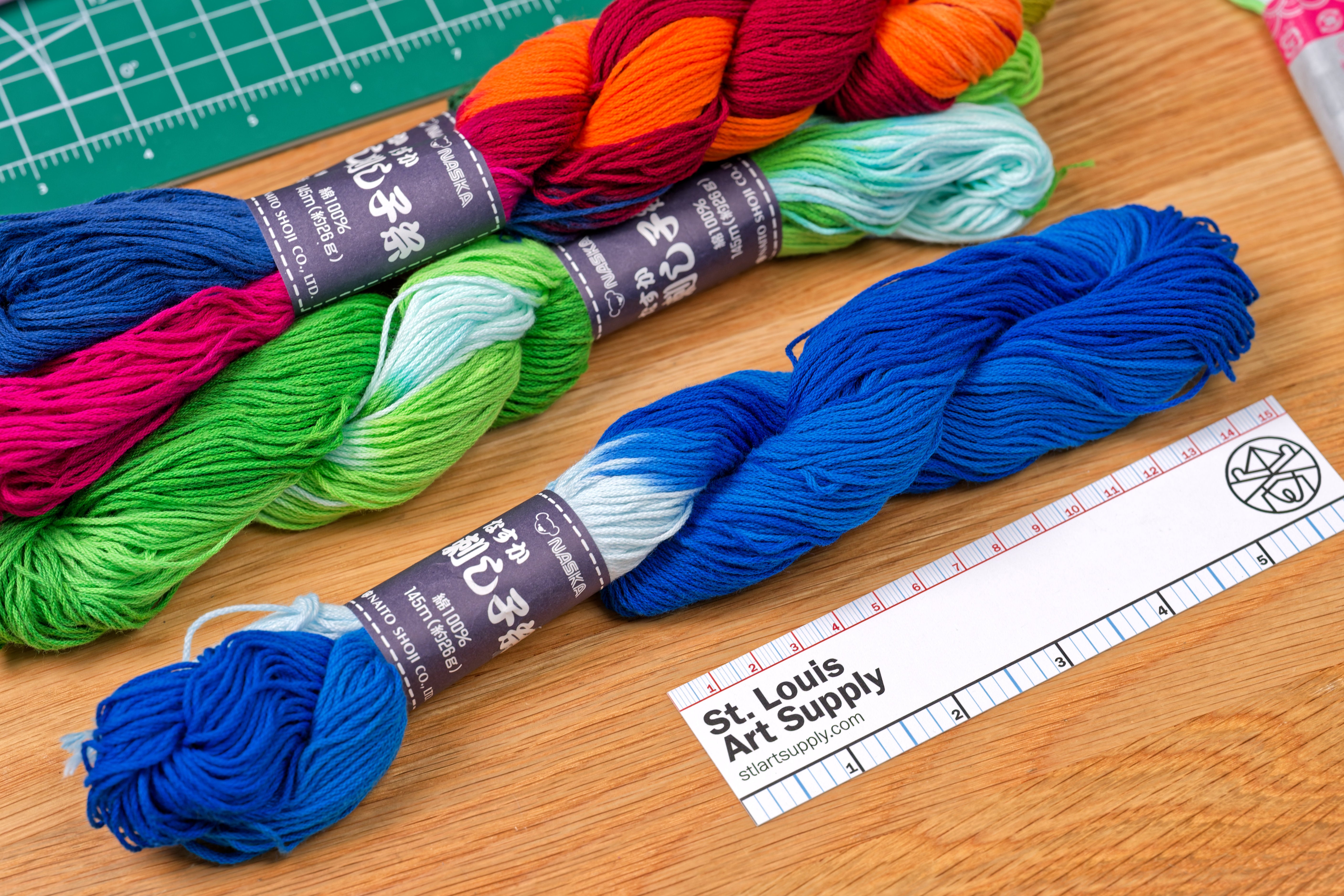 XL Hand-Dyed Sashiko Skein, #205 Blue Horizon