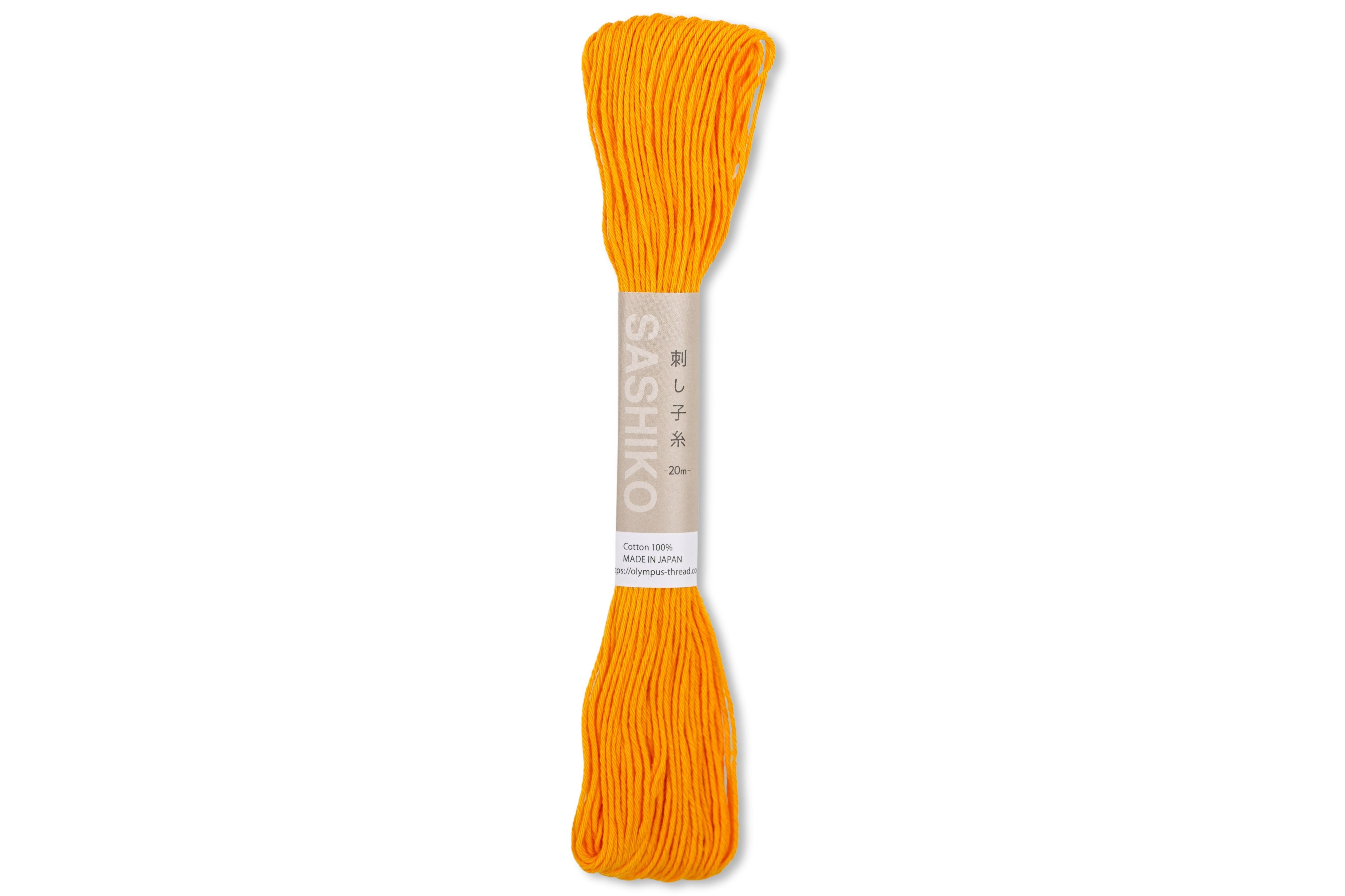 Olympus Cotton Sashiko Thread, #16 Yellow