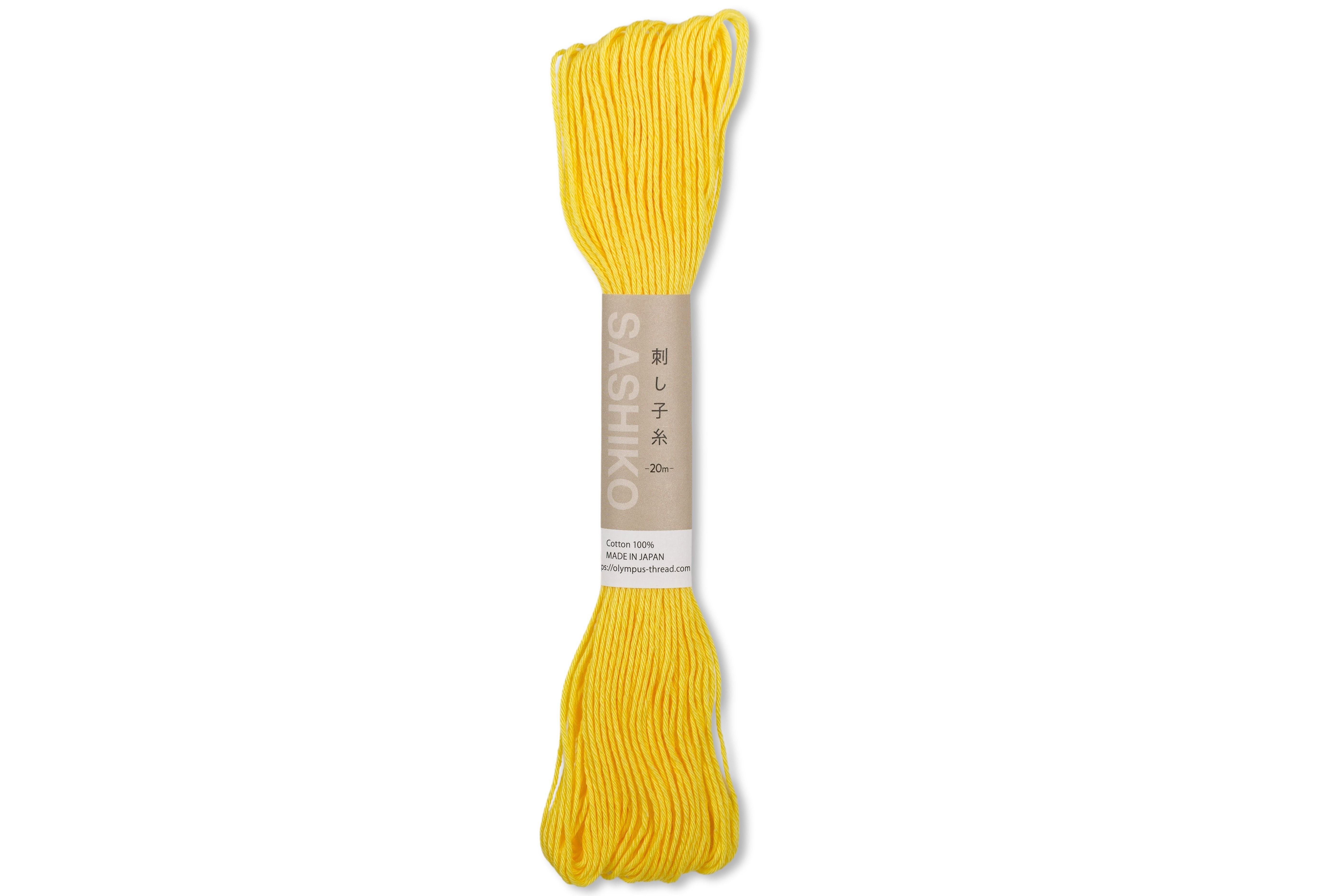 Olympus Cotton Sashiko Thread, #29 Lemon Yellow