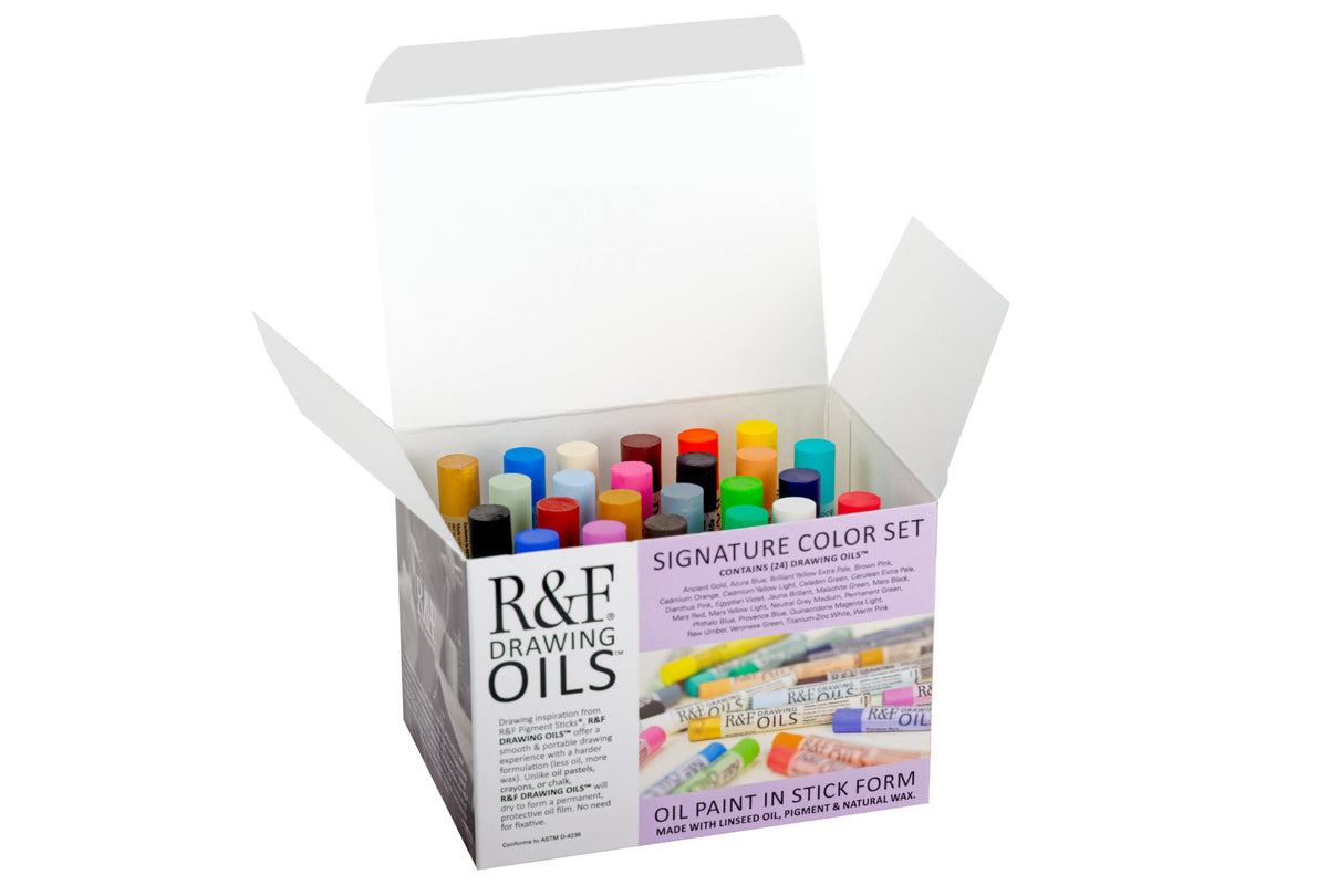 R&F Drawing Oils, Signature Set of 24