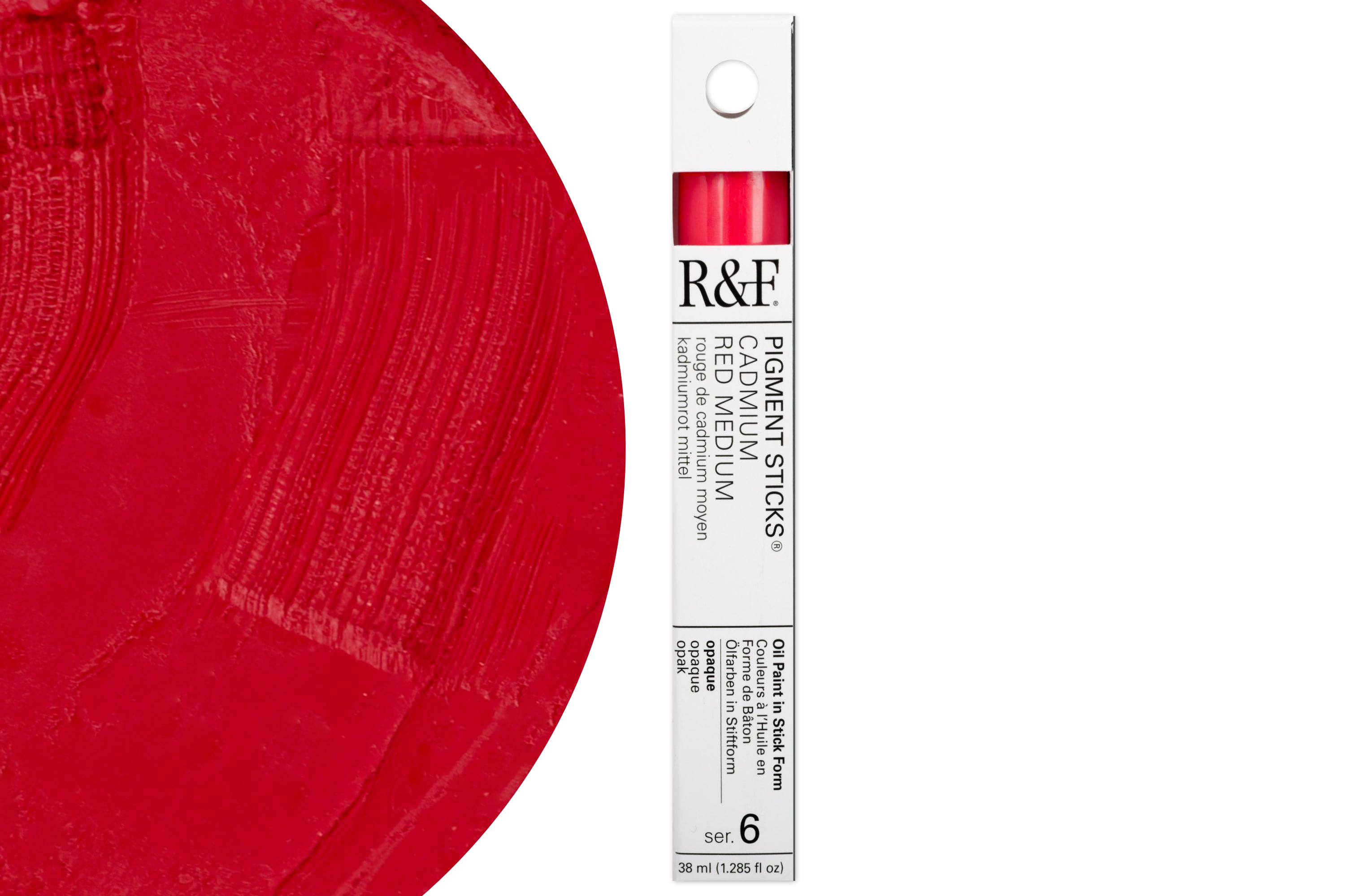 R&F Pigment Stick, Cadmium Red Medium, 38 mL