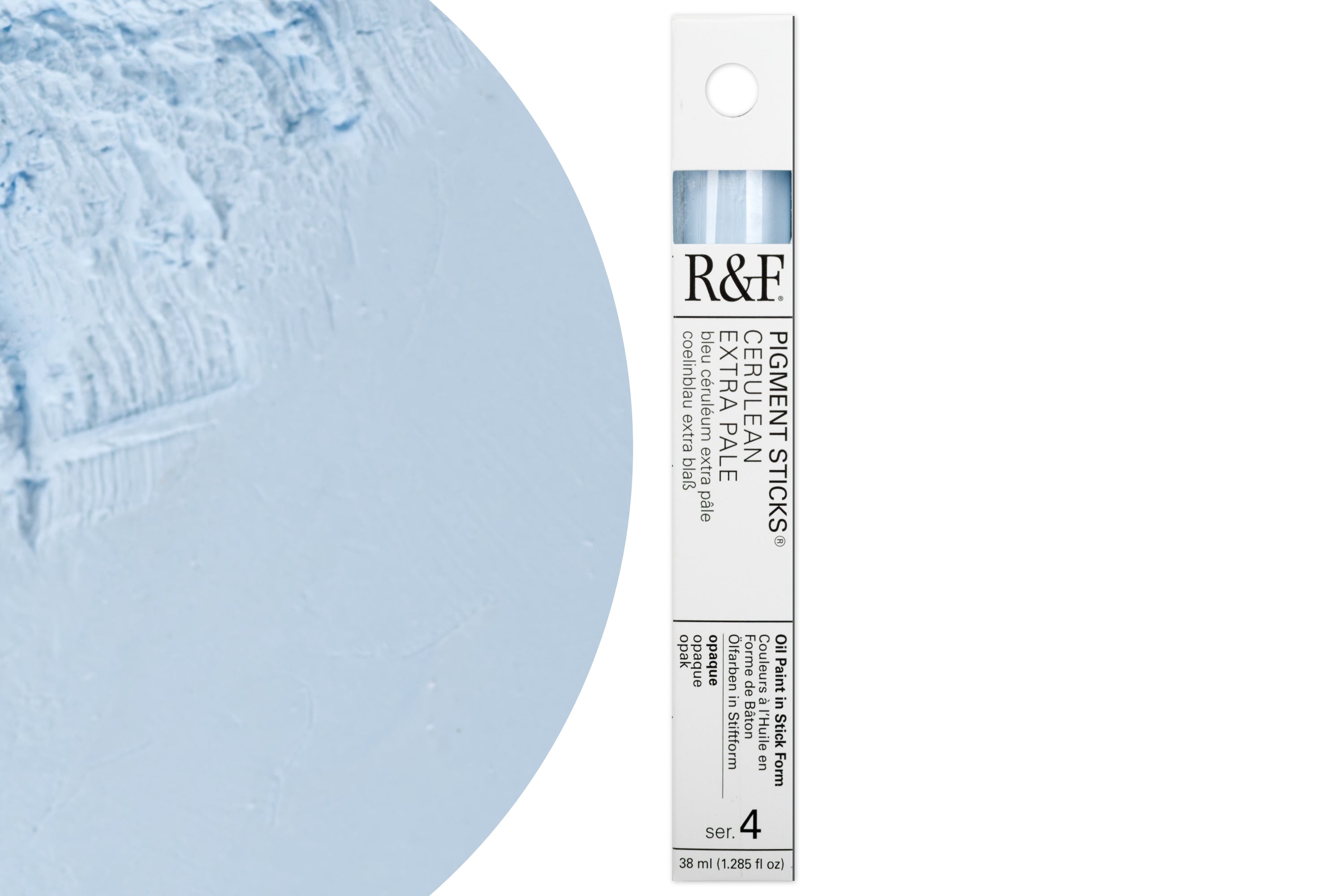 R&F Pigment Stick, Cerulean Extra Pale, 38 mL
