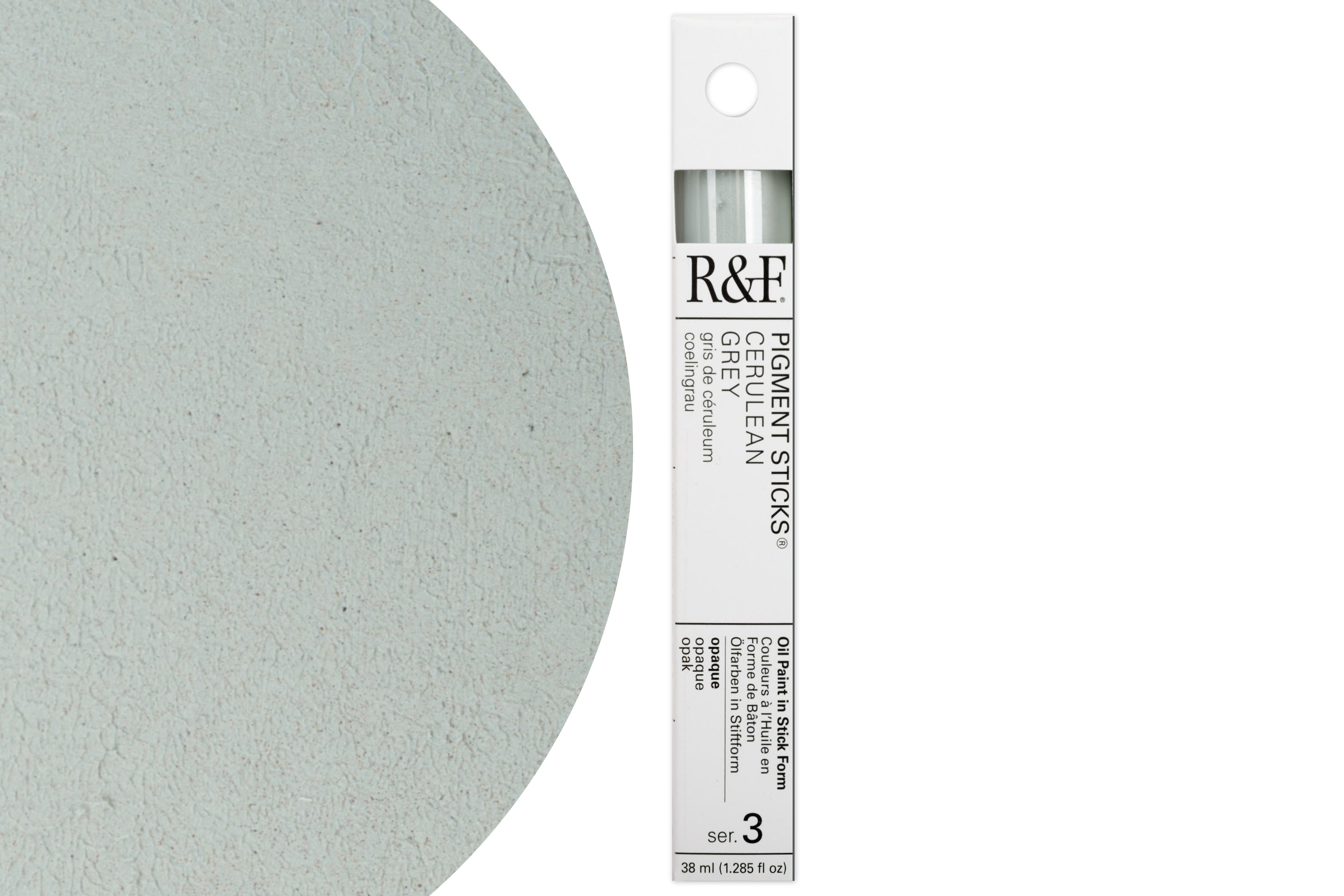 R&F Pigment Stick, Cerulean Grey, 38 mL