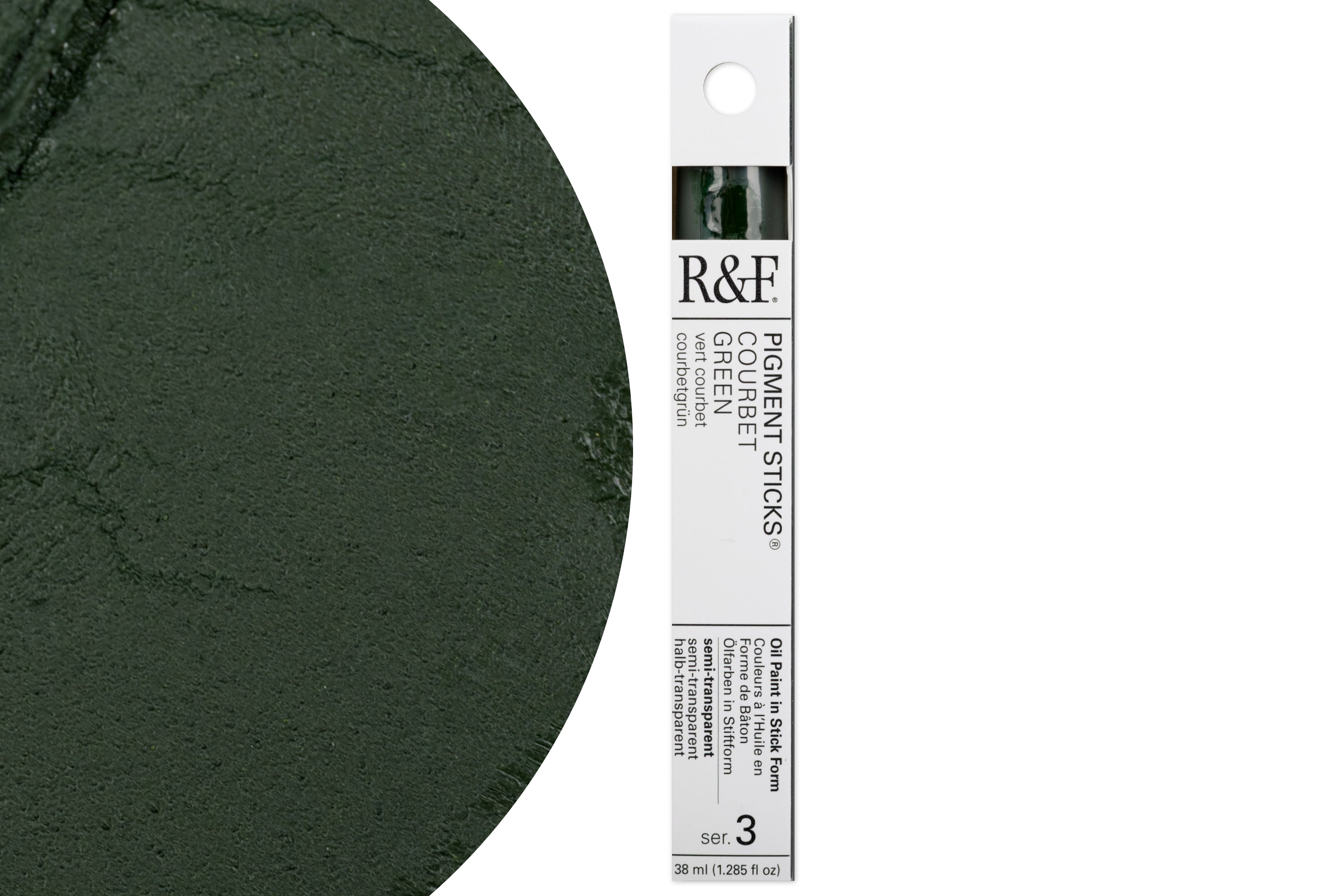 R&F Pigment Stick, Courbet Green, 38 mL