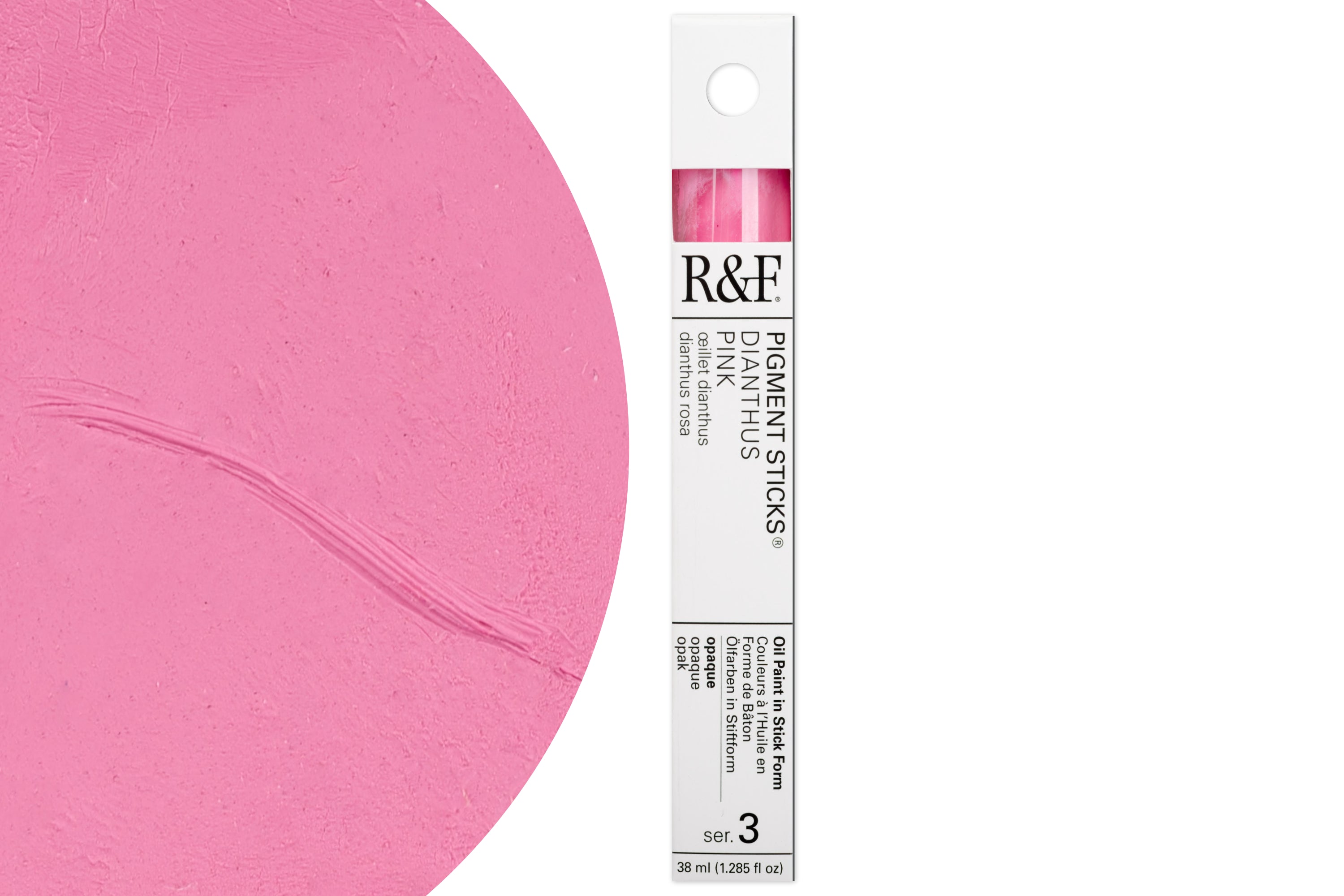 R&F Pigment Stick, Dianthus Pink, 38 mL