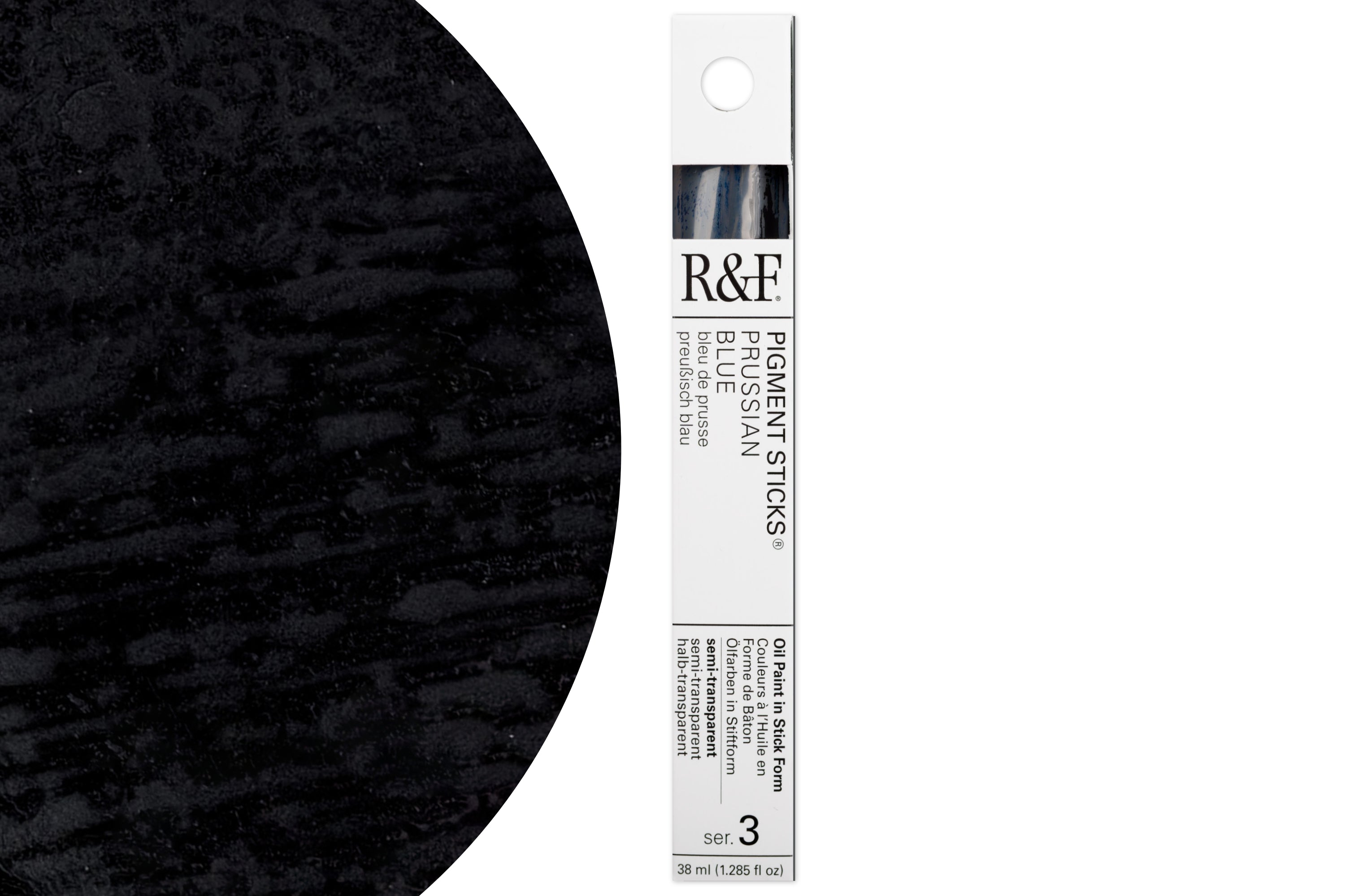 R&F Pigment Stick, Prussian Blue, 38 mL