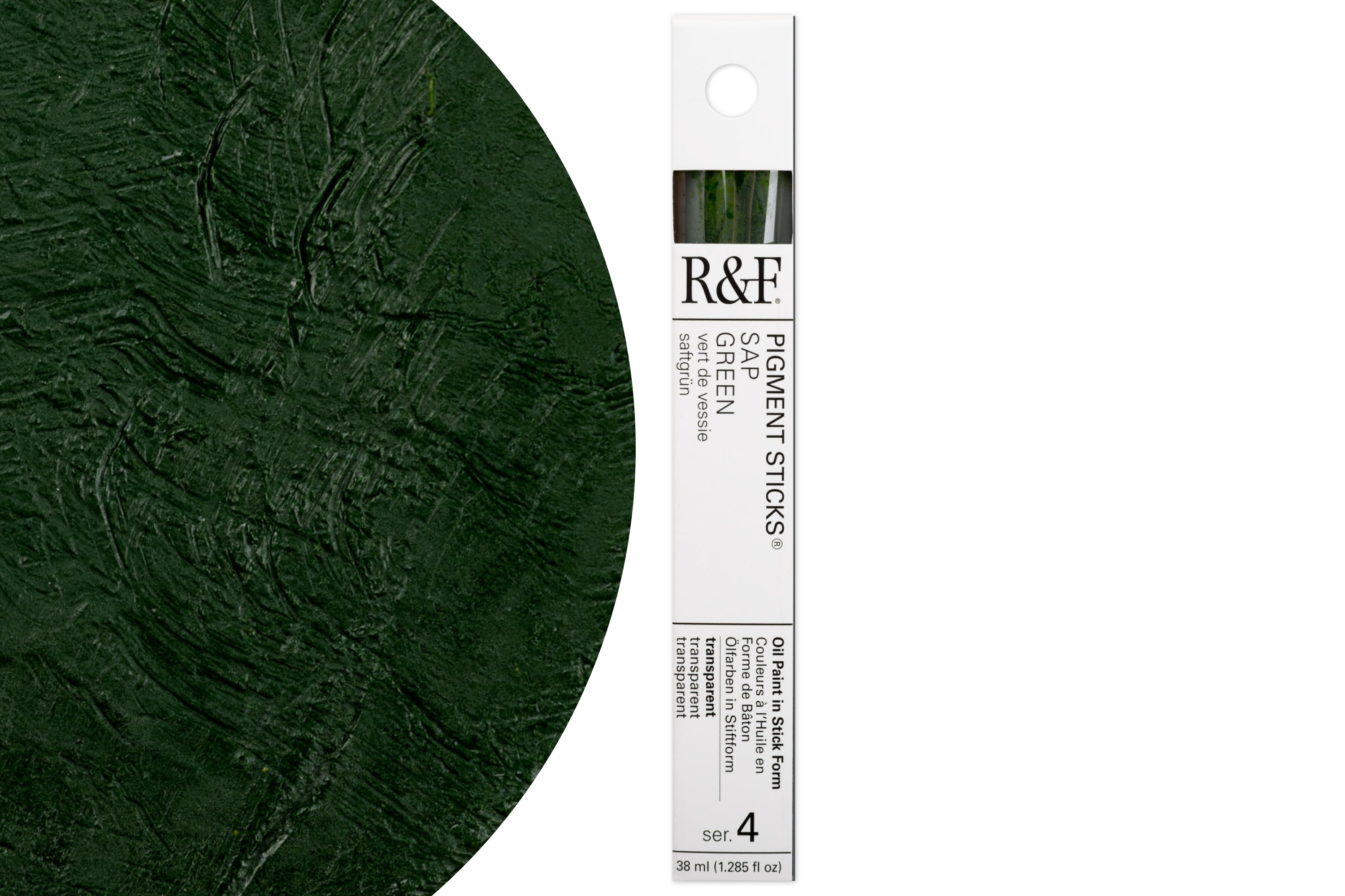 R&F Pigment Stick, Sap Green, 38 mL