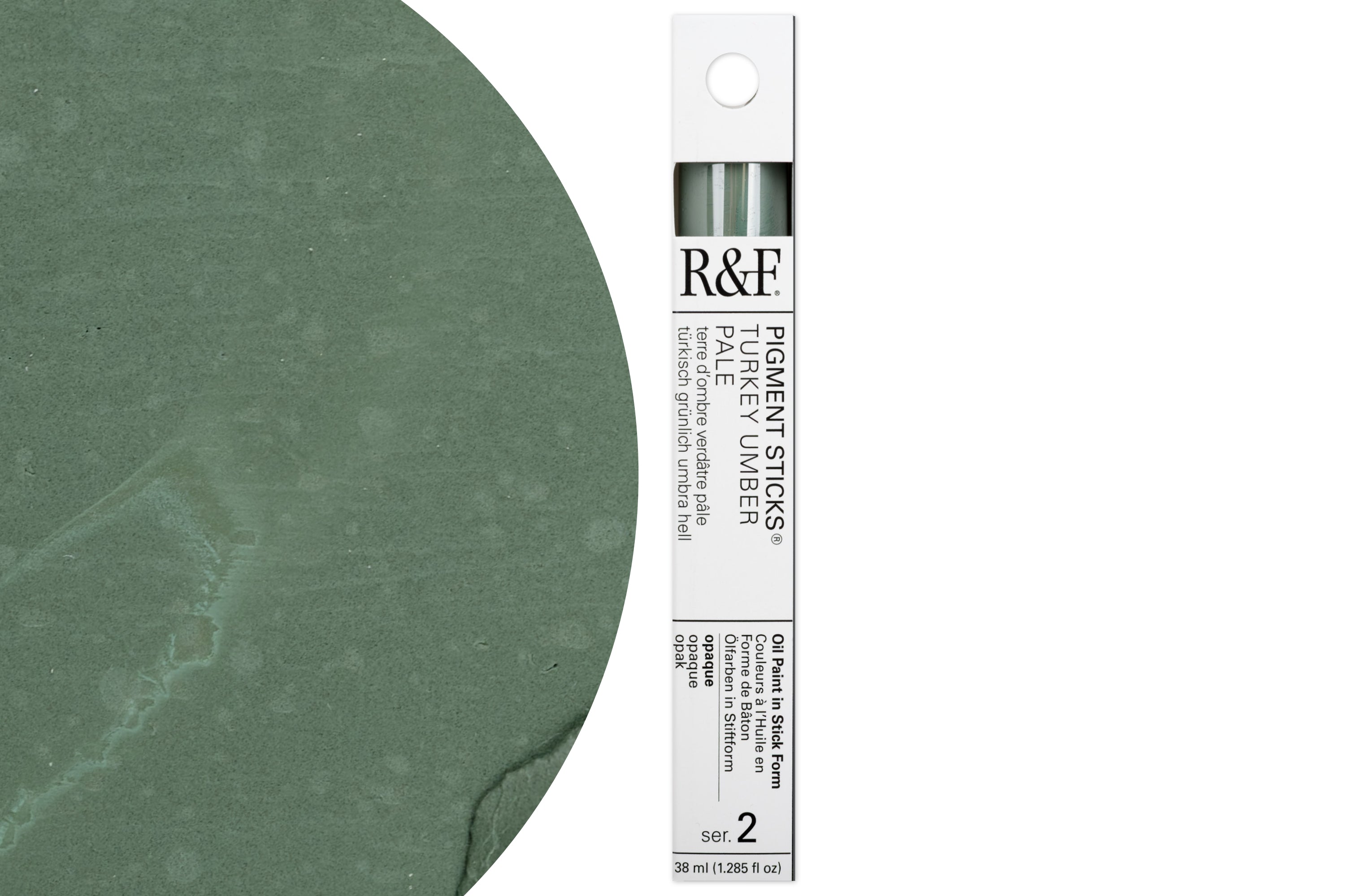R&F Pigment Stick, Turkey Umber Pale, 38 mL