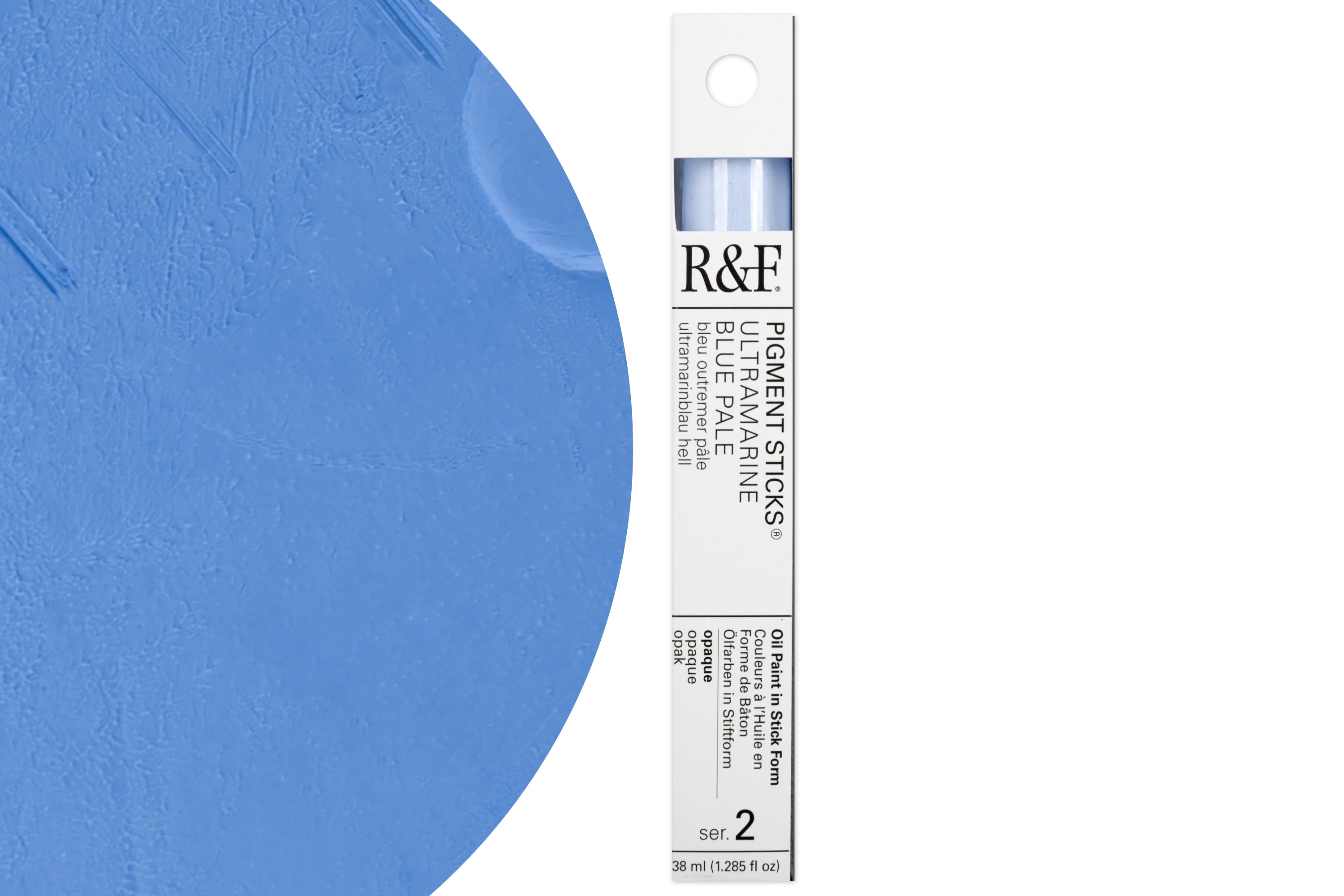 R&F Pigment Stick, Ultramarine Blue Pale, 38 mL