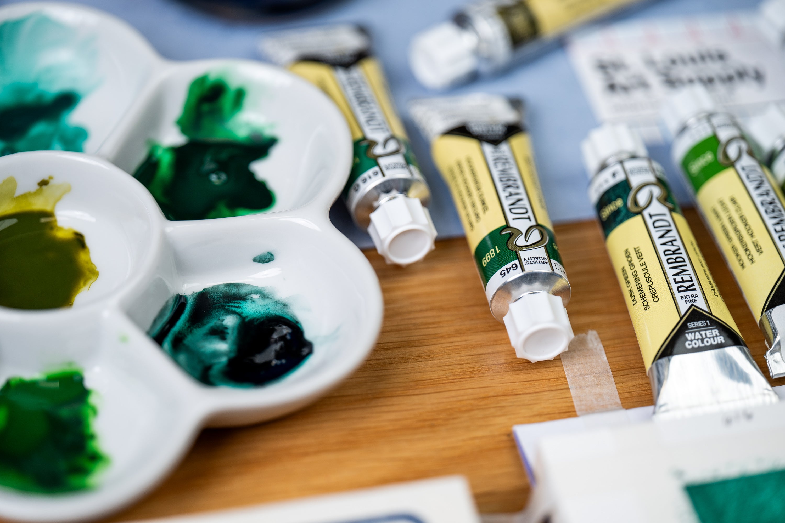 Rembrandt Watercolor, 10 mL, #675 Phthalo Green
