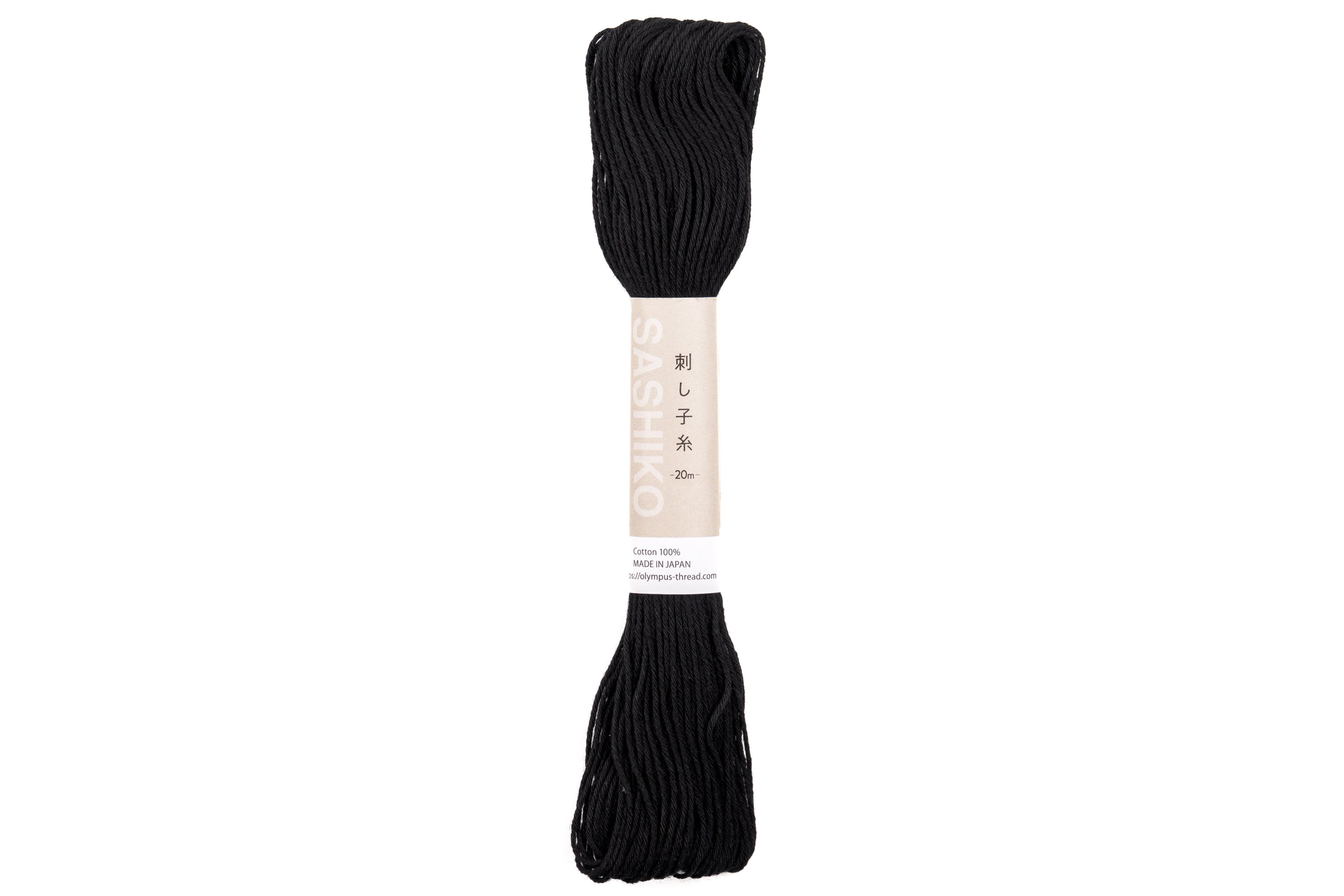 Olympus Cotton Sashiko Thread, #20 Black