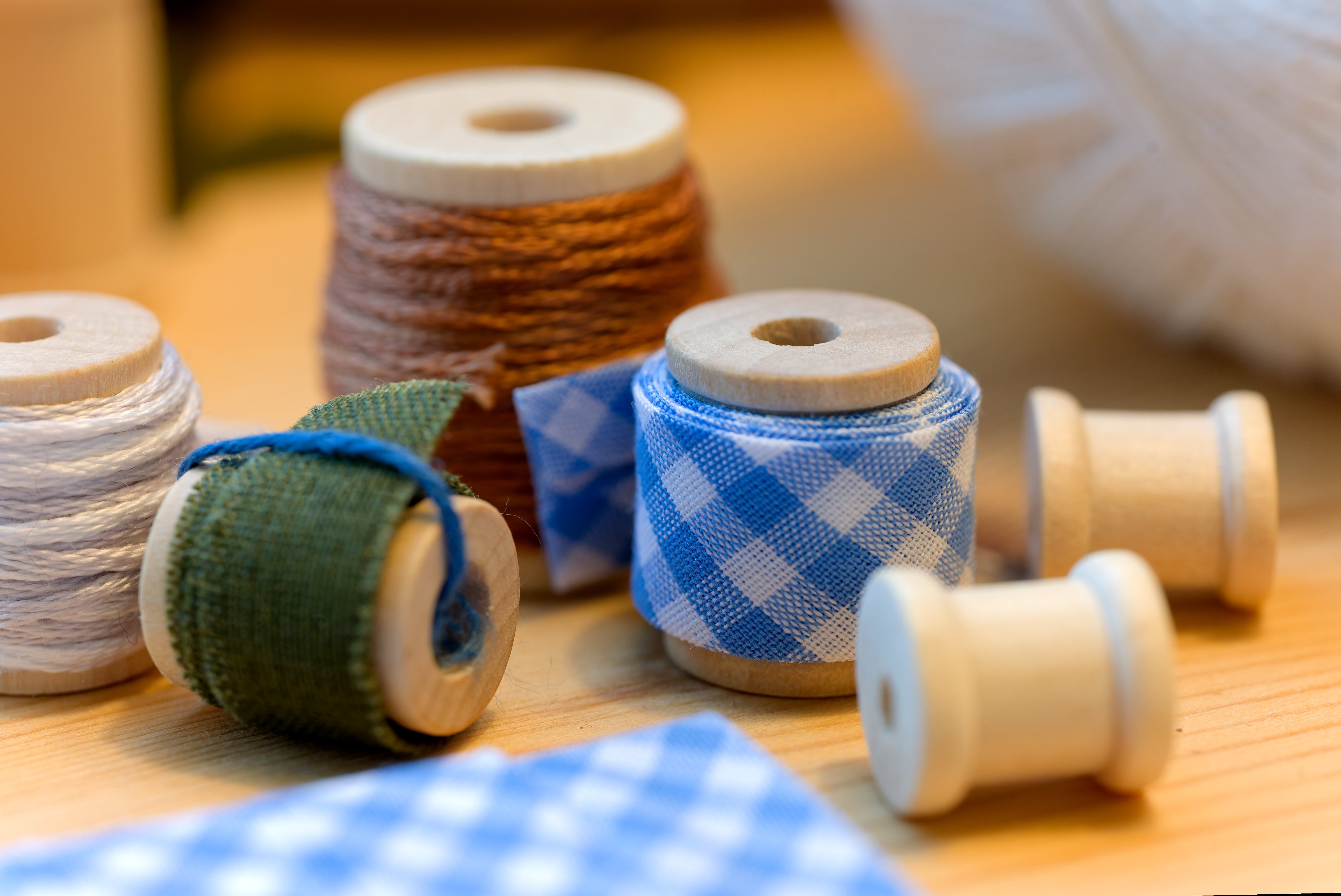 Empty Wood Spools