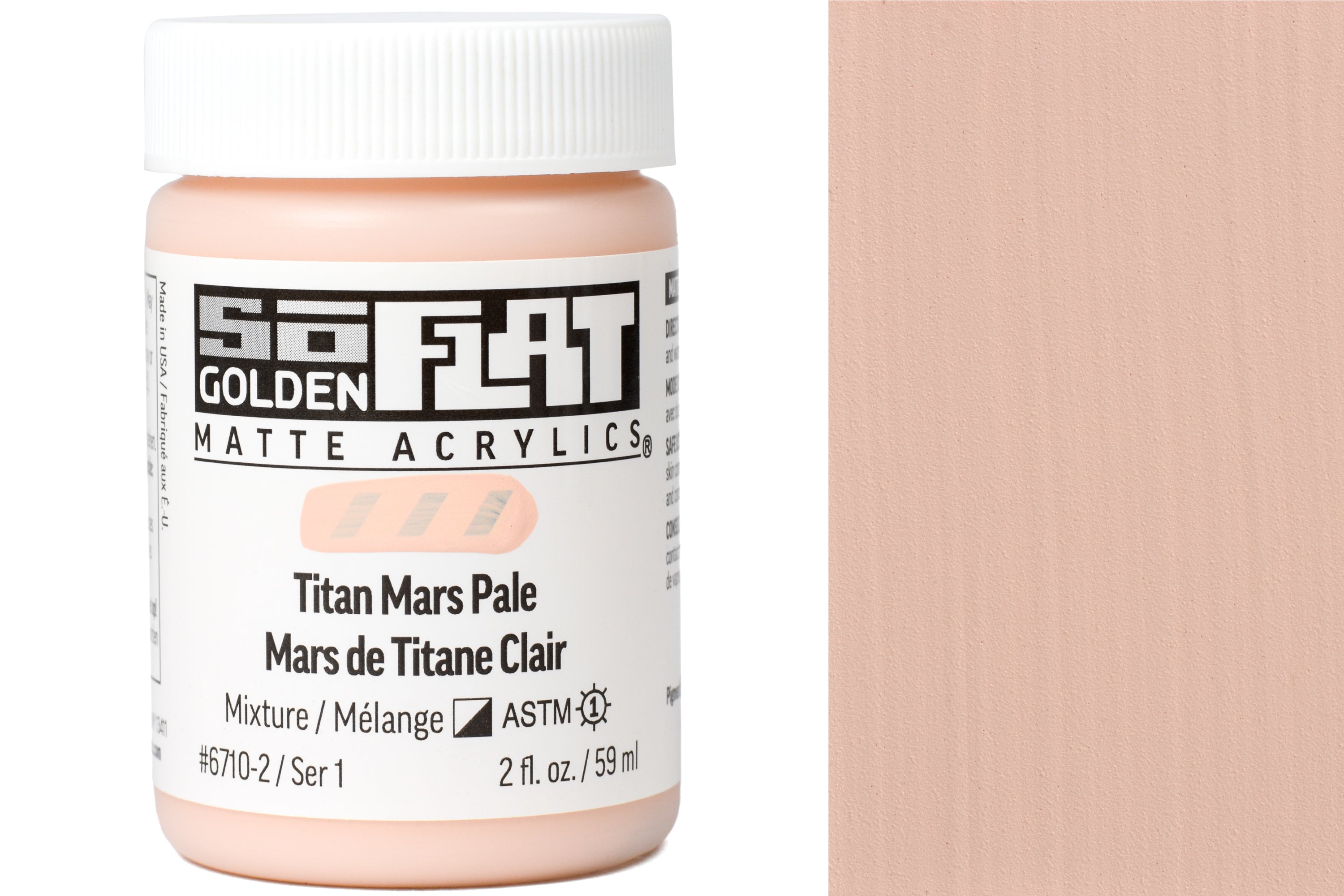 Golden SoFlat Matte Acrylics, Titan Mars Pale