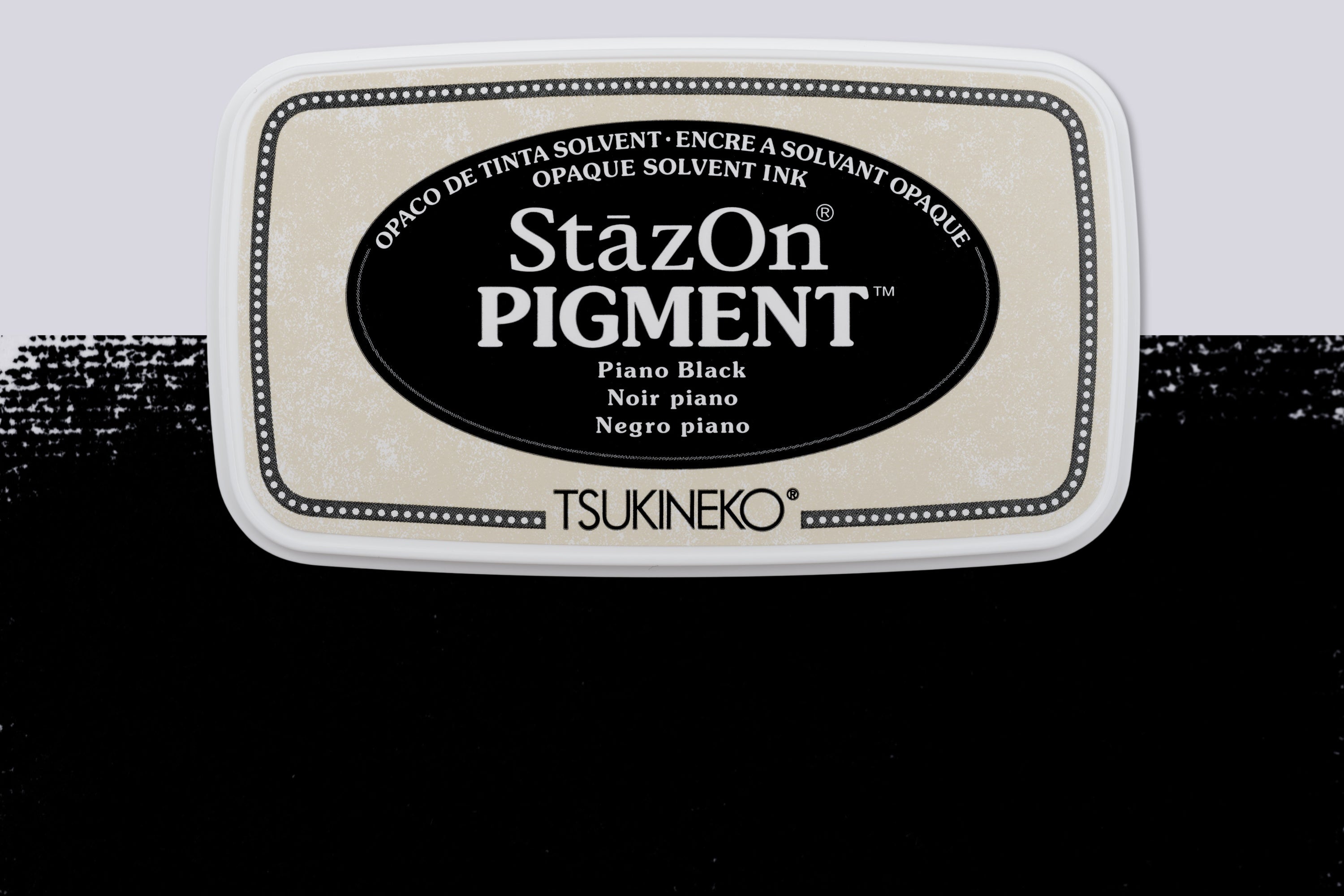 StazOn All-Surface Pigment Ink Pad, Piano Black
