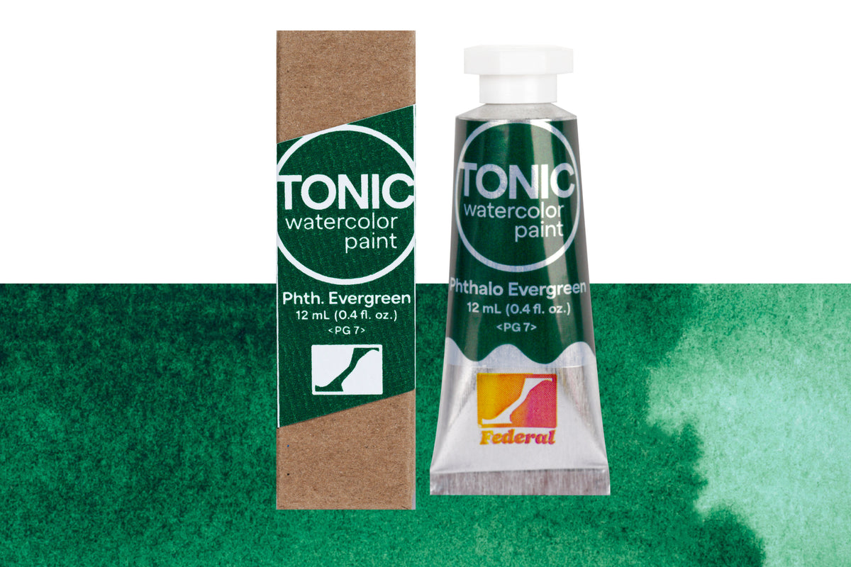 Tonic Watercolor, 12 mL Tube, #130 Phthalo Evergreen