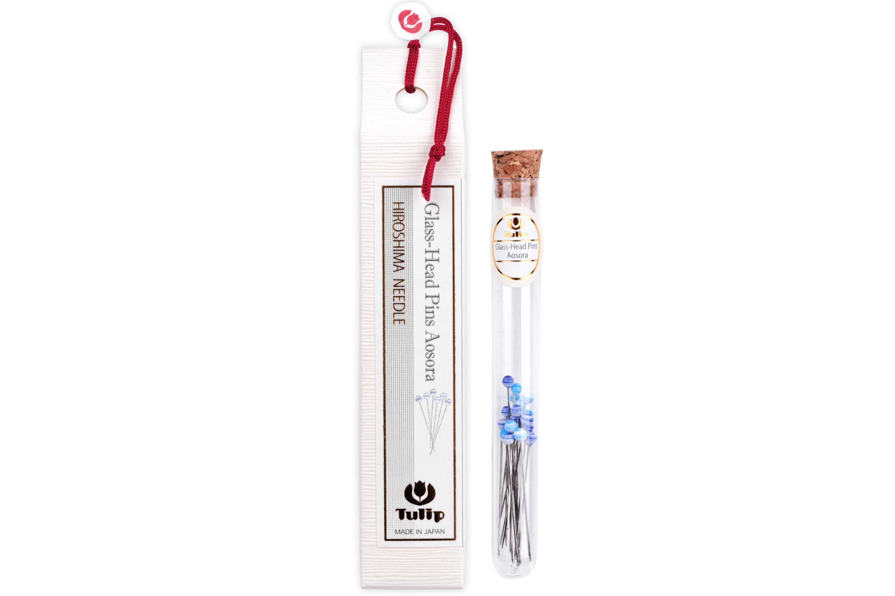 Tulip Glass-Head Pins, Aosora
