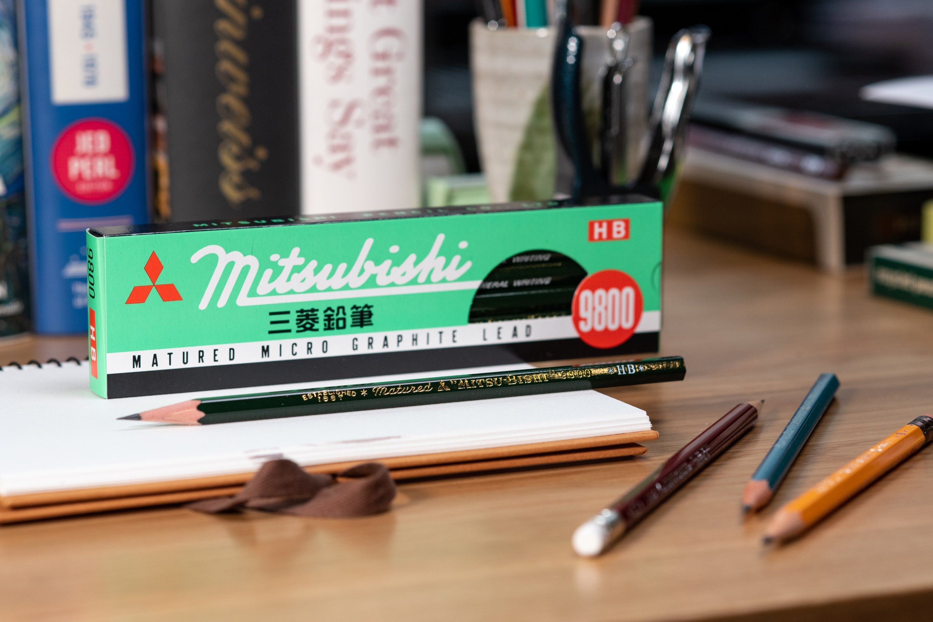 Mitsubishi Pencil Co. - Mitsubishi 9800 Pencil, 2B, Single - St. Louis Art Supply