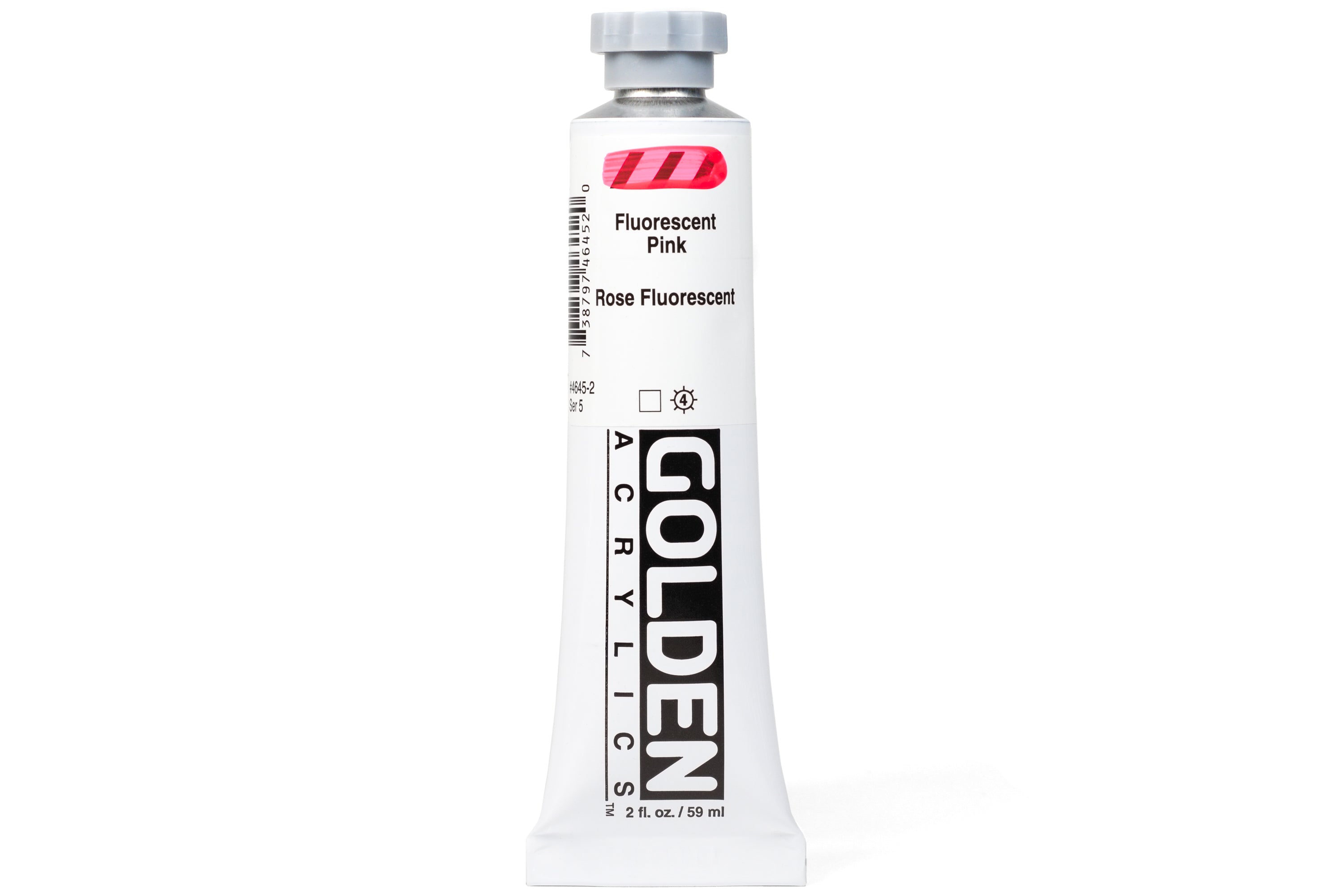 Golden Heavy Body Acrylics, Fluorescent Pink, 2 oz. Tube