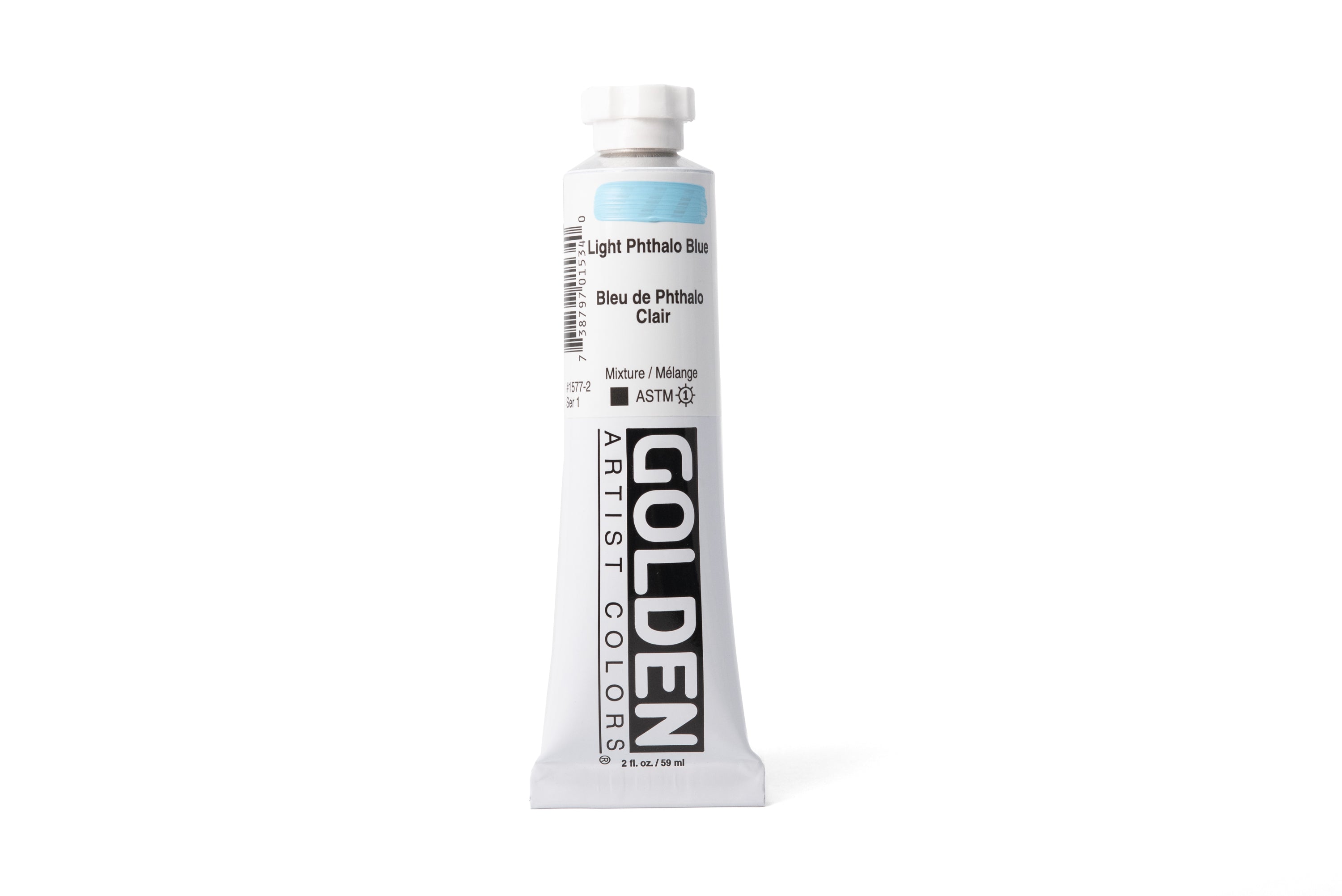 Golden Heavy Body Acrylics, Light Phthalo Blue