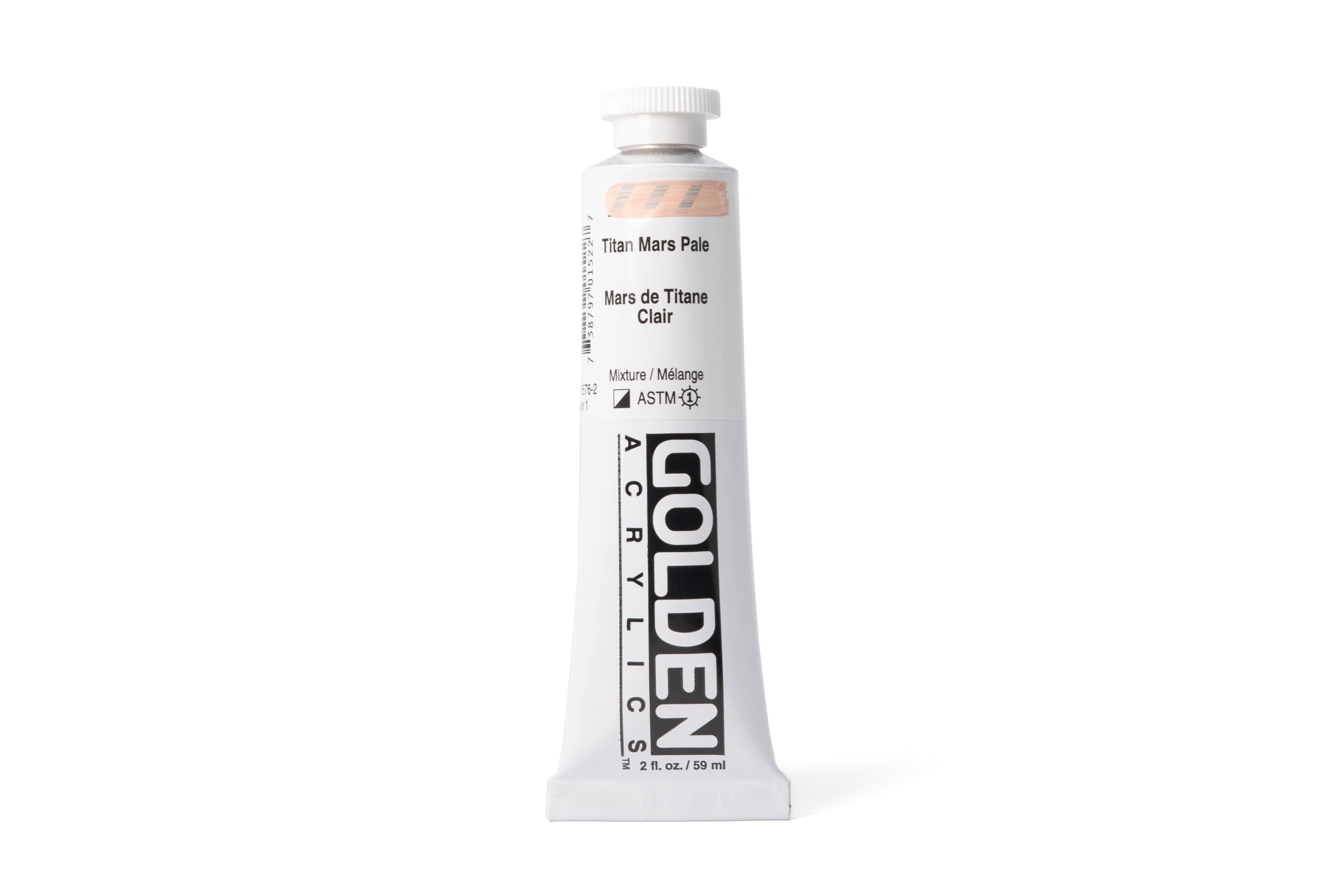 Golden Heavy Body Acrylics, Titan Mars Pale, 2 oz. Tube