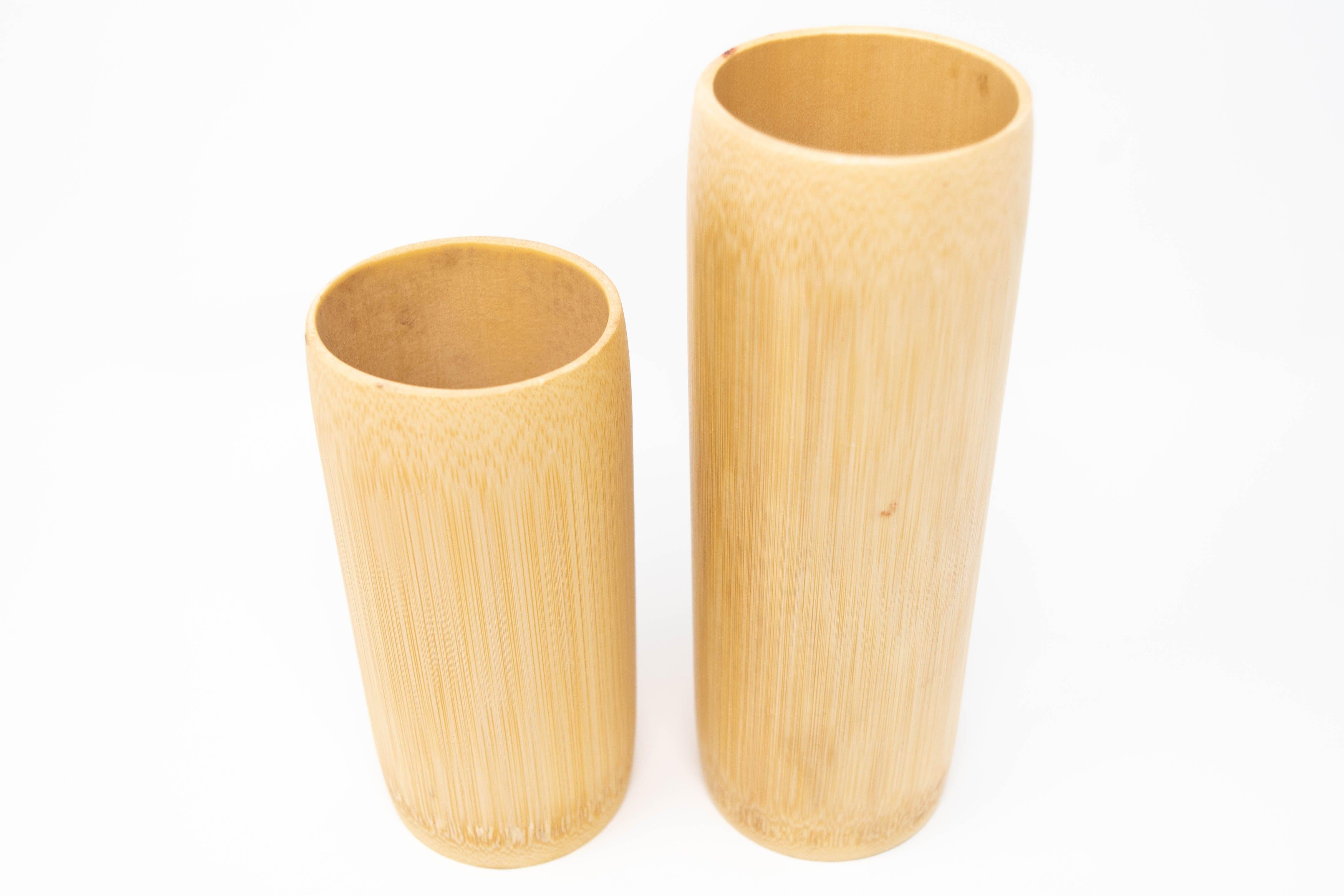 Bamboo brush vasesYasutomo