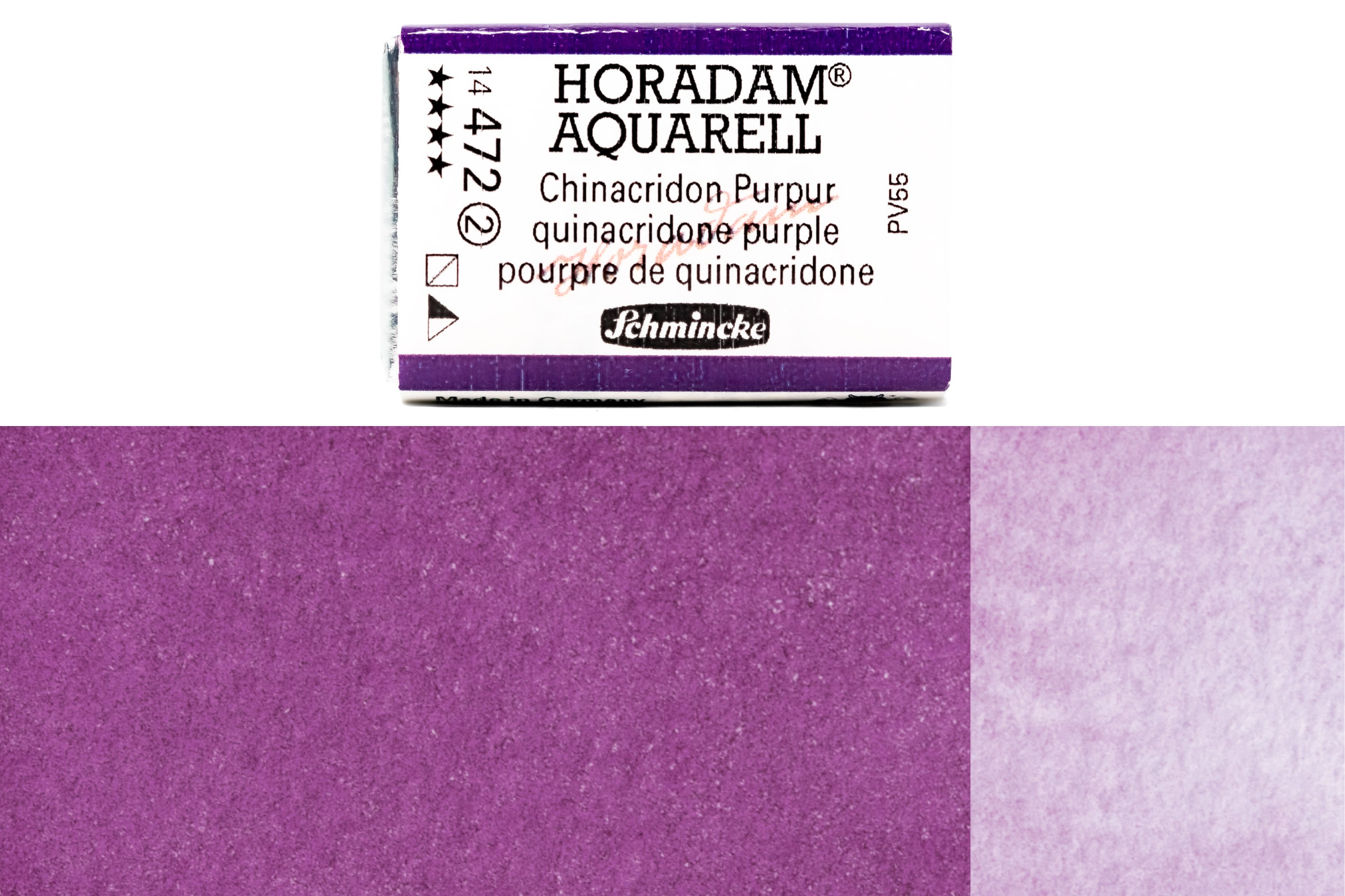 Schmincke - Horadam Watercolor Full Pan, #472 Quinacridone Purple - St. Louis Art Supply