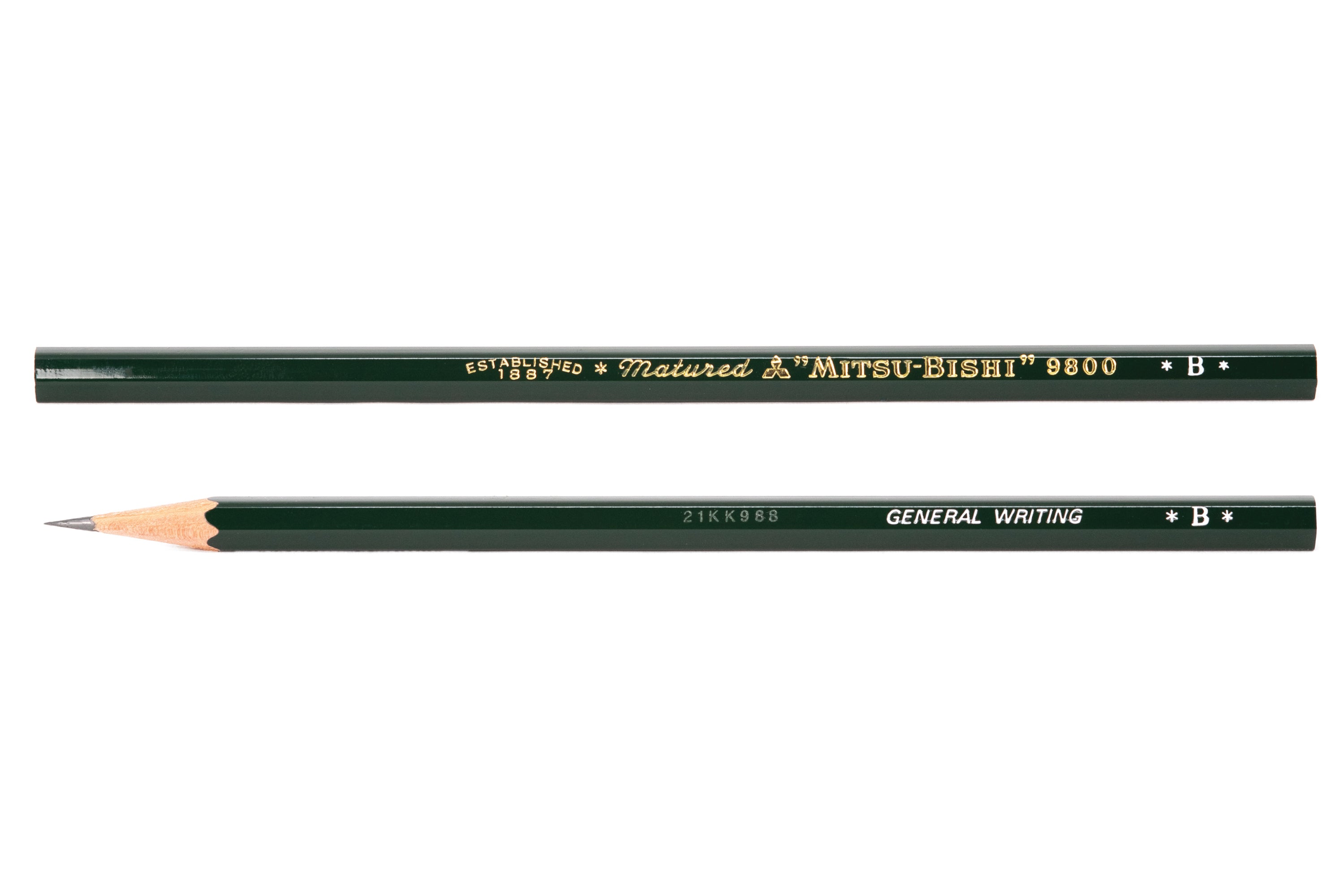 Mitsubishi Pencil Co. - Mitsubishi 9800 Pencil, B, Set of 12 - St. Louis Art Supply