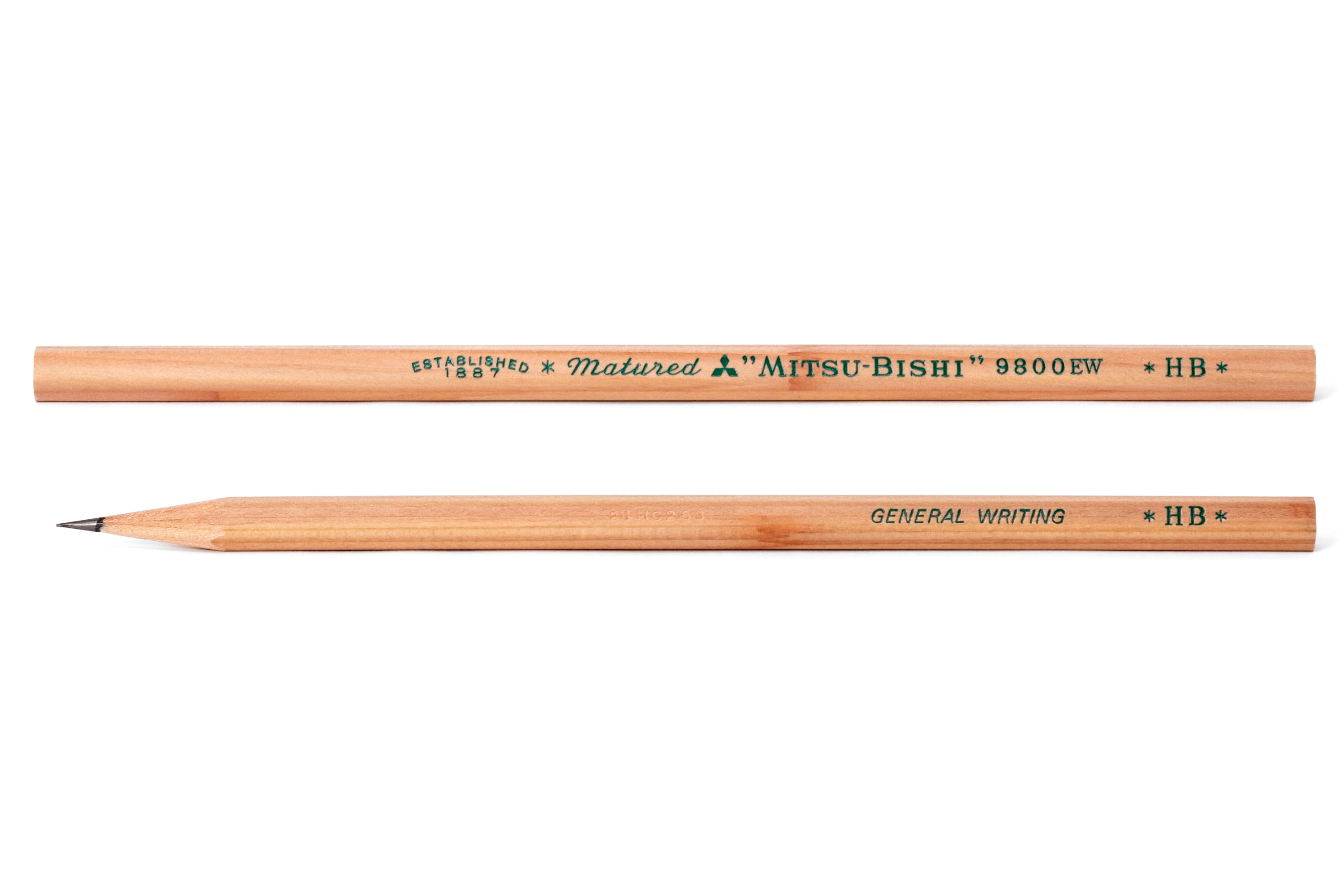 Mitsubishi Pencil Co. - Mitsubishi 9800EW Recycled Pencil, HB, Single - St. Louis Art Supply