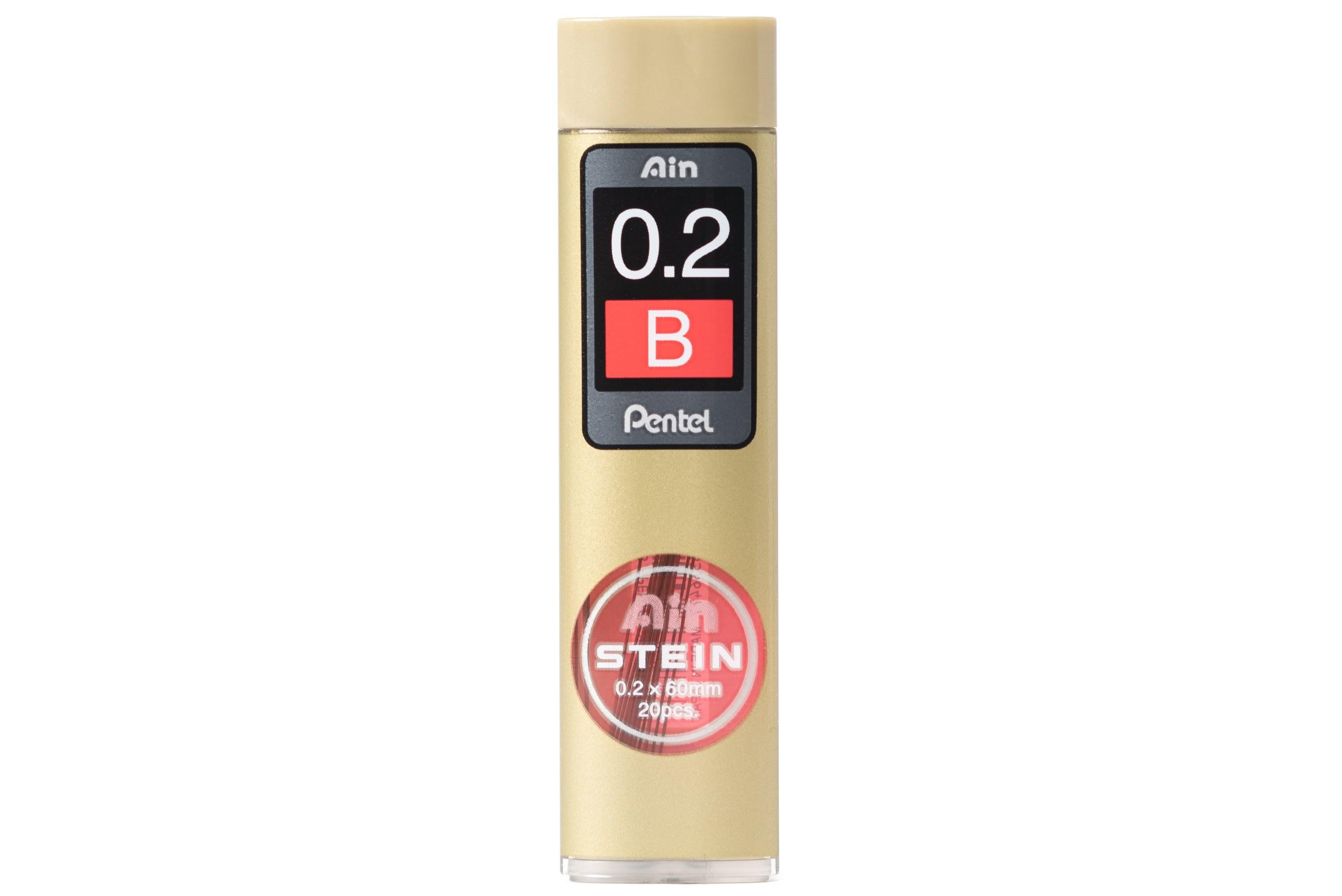 Pentel - Ain STEIN Mechanical Pencil Leads, 0.2 mm, B - St. Louis Art Supply