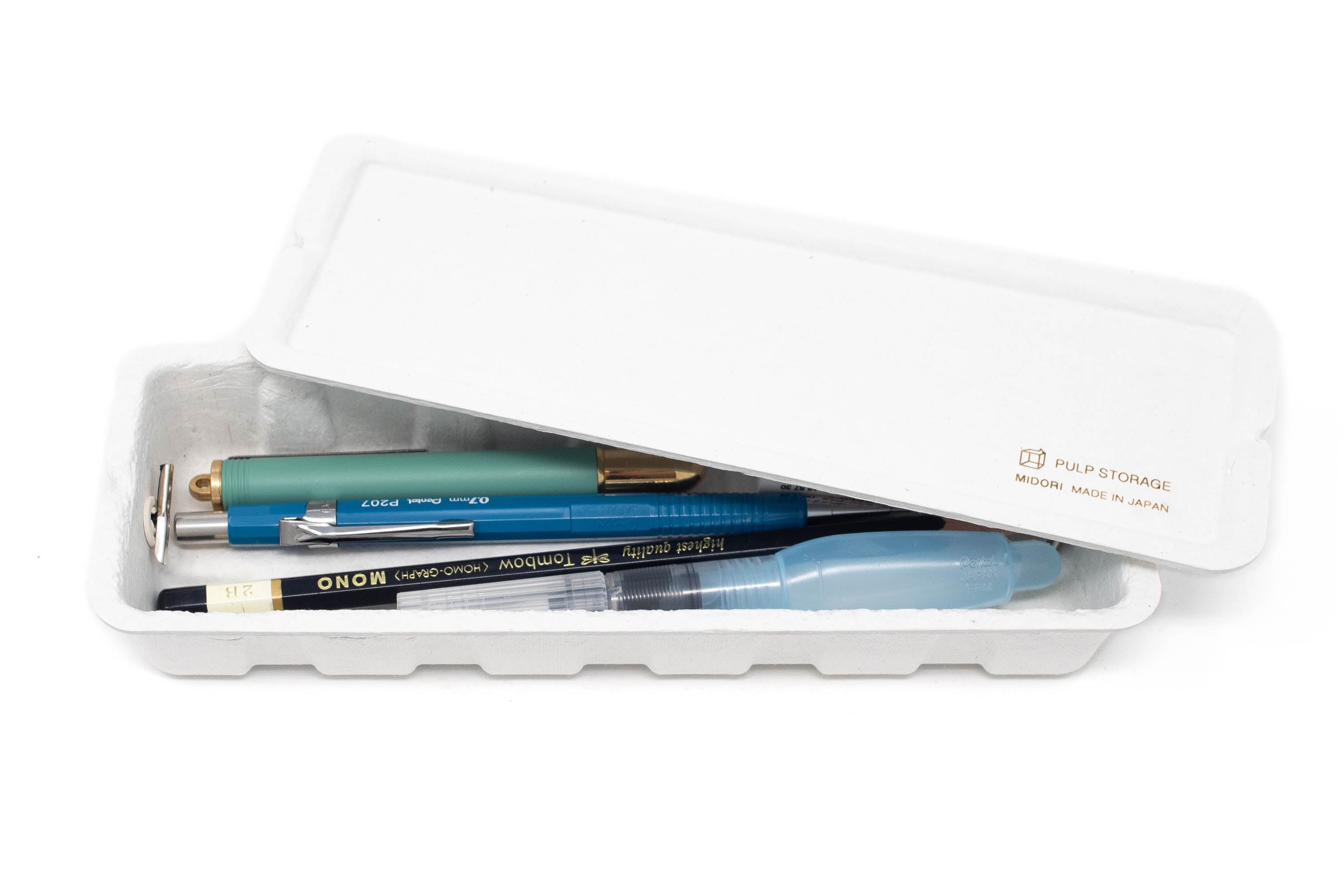 Midori - Pulp Storage Pen Case, White - St. Louis Art Supply