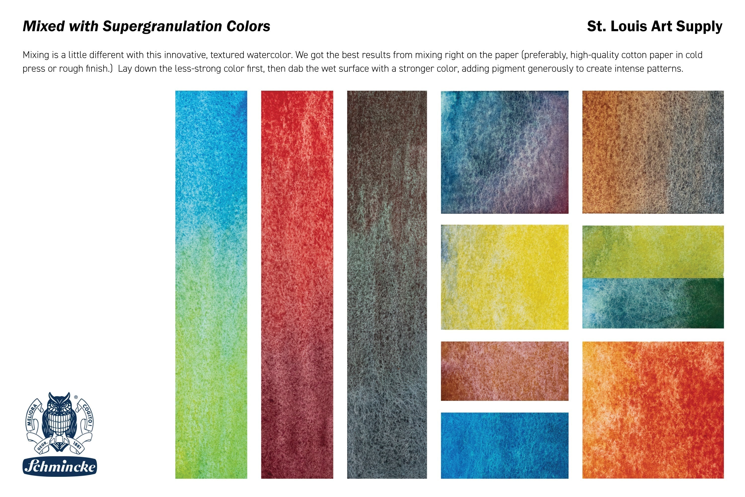 Schmincke - Supergranulation Watercolor Half Pan, #945 Forest Grey - St. Louis Art Supply
