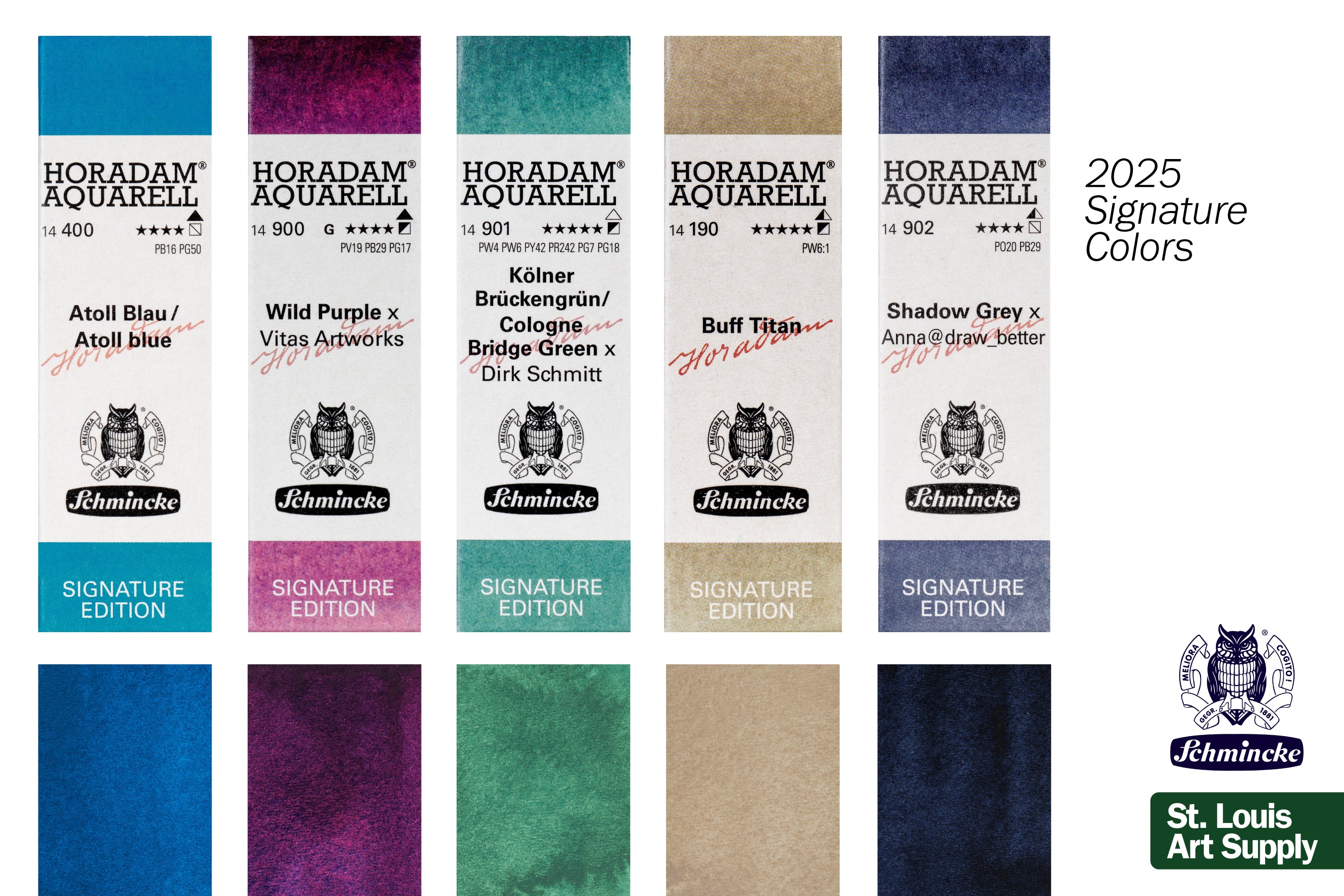 Schmincke Horadam Watercolors, Cologne Bridge Green (Signature Edition)