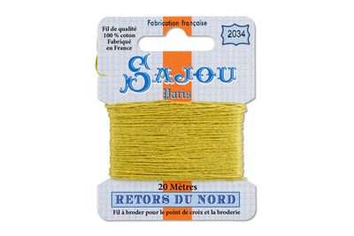Retors du Nord Embroidery Floss, #2034 Moss