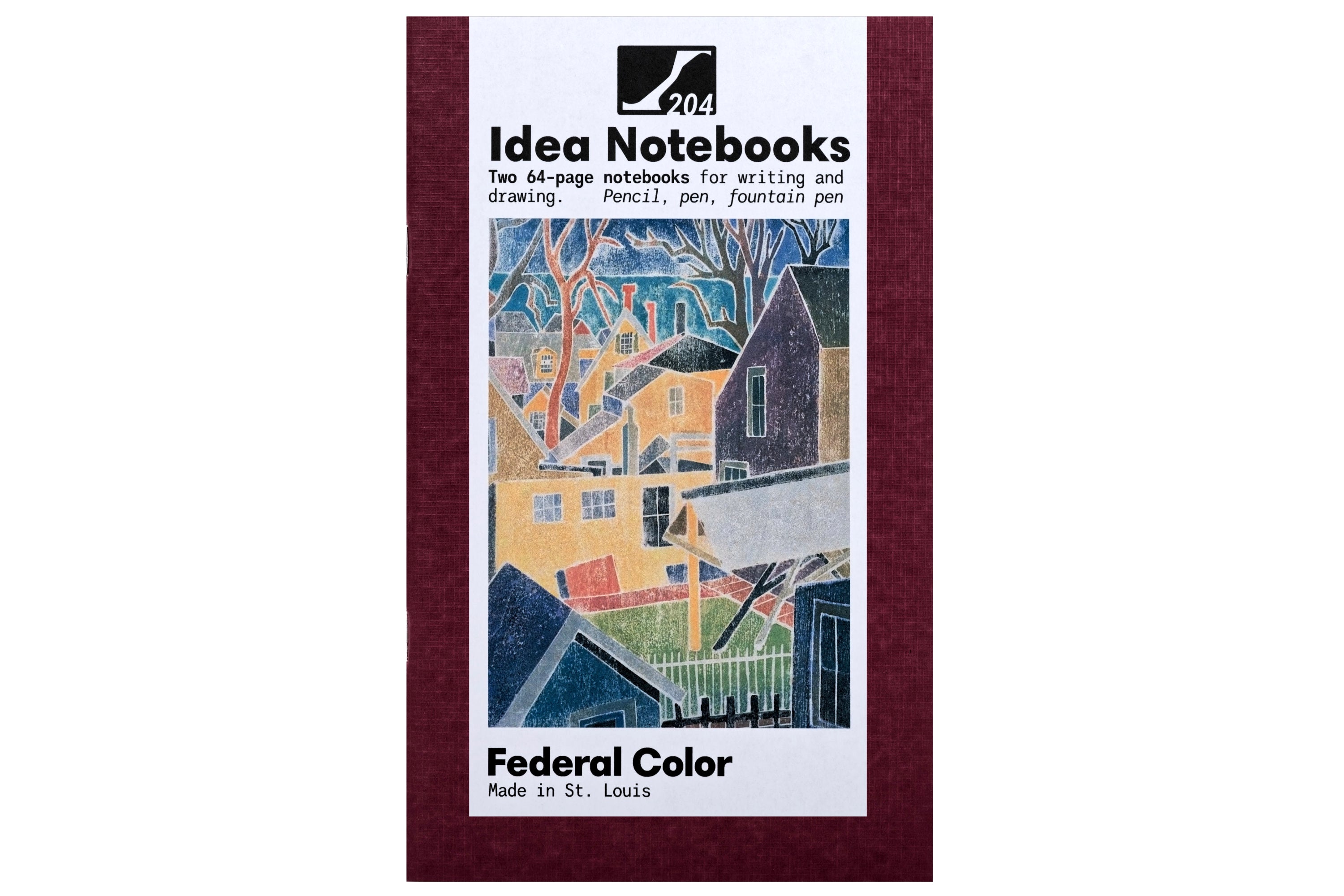 #204 Idea Notebooks, Set of Two, Wine/White